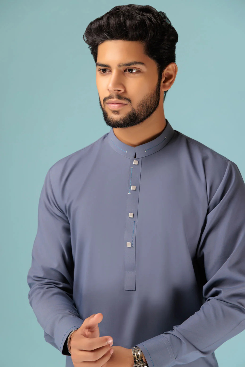 W-GREY-BLENDED-SHALWAR SUIT - (GSBB23-022) - Image 3