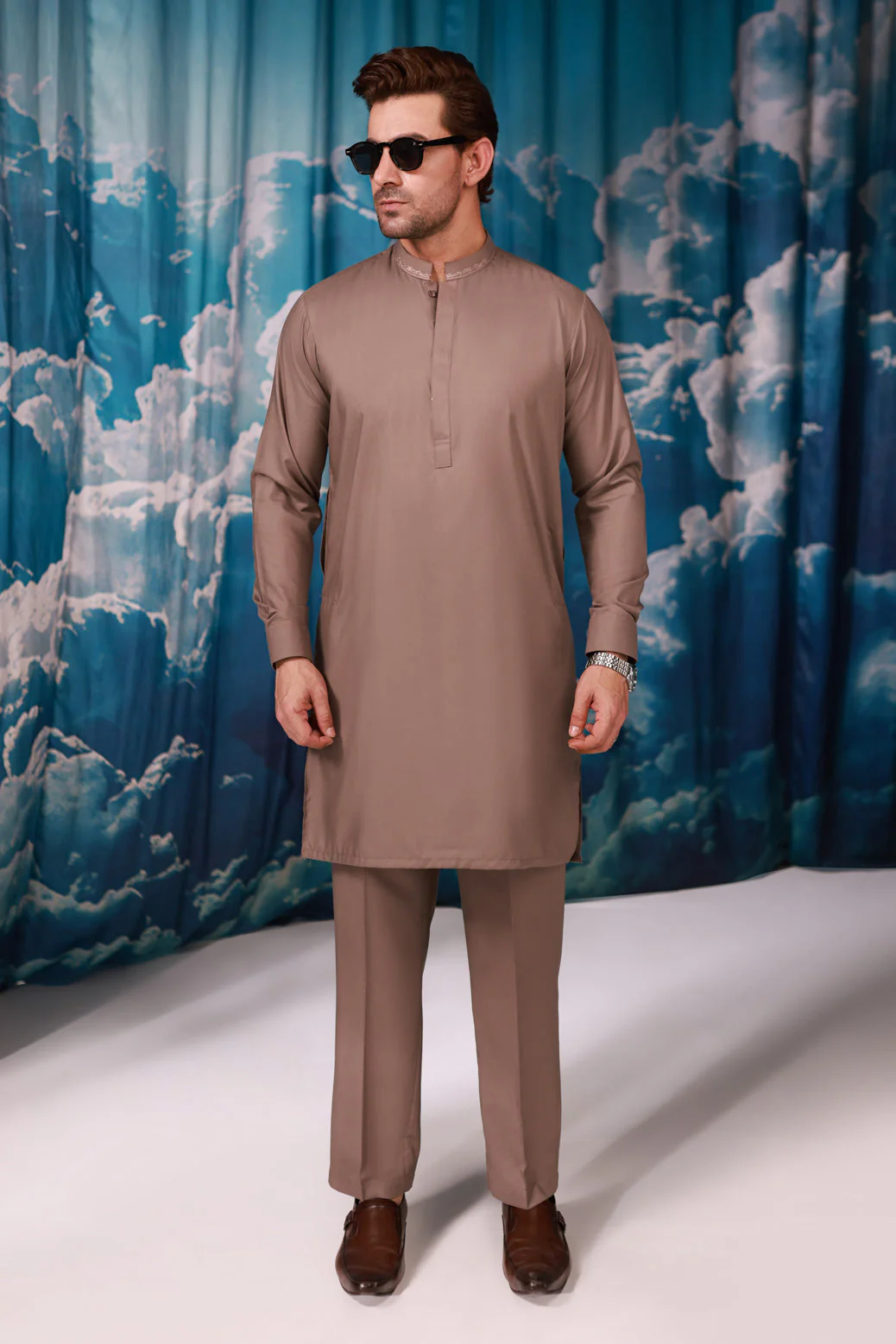 W-STONE-BLENDED-KURTA SHALWAR - (KSW24-014) - Image 3