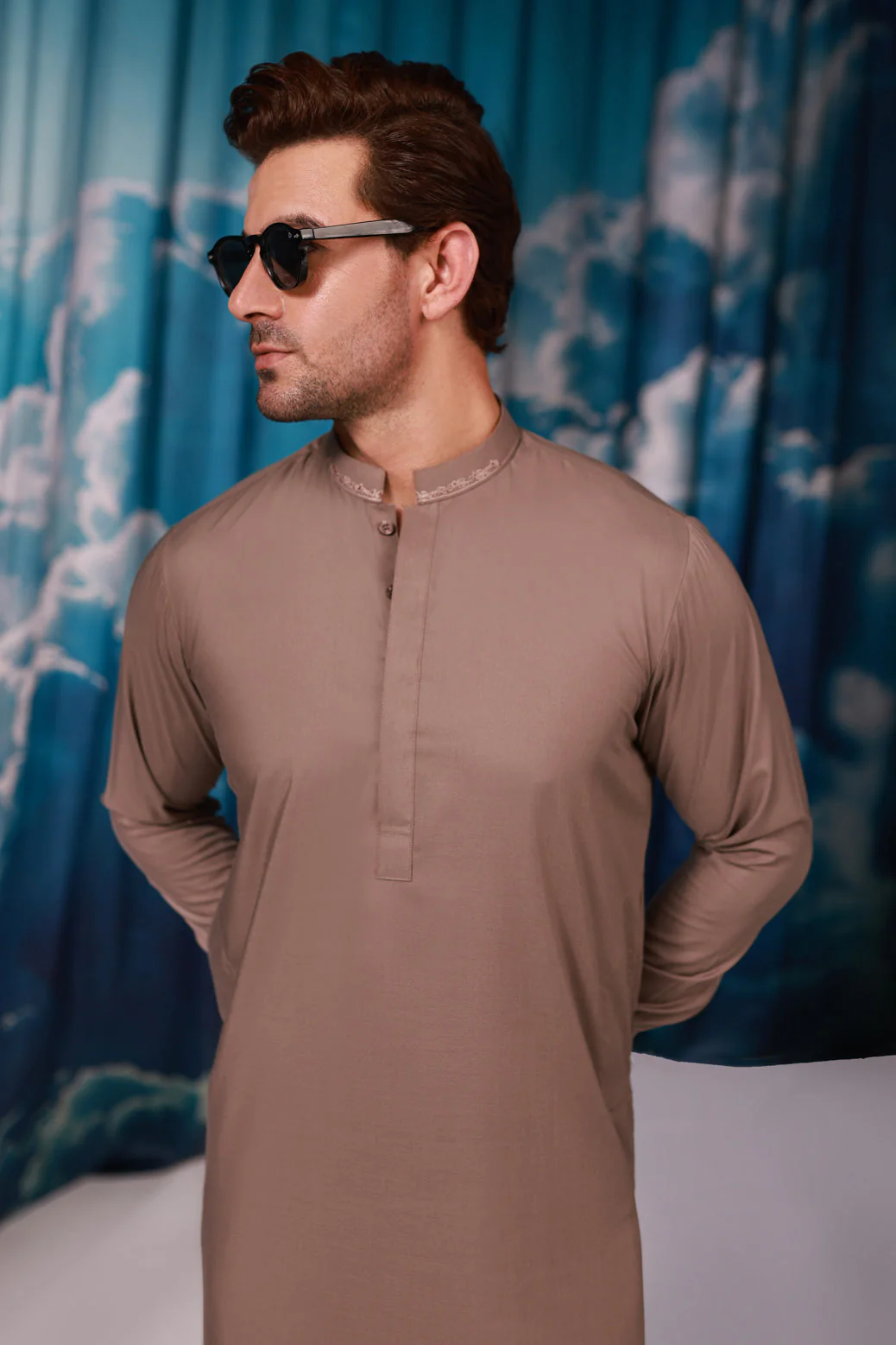 W-STONE-BLENDED-KURTA SHALWAR - (KSW24-014) - Image 4
