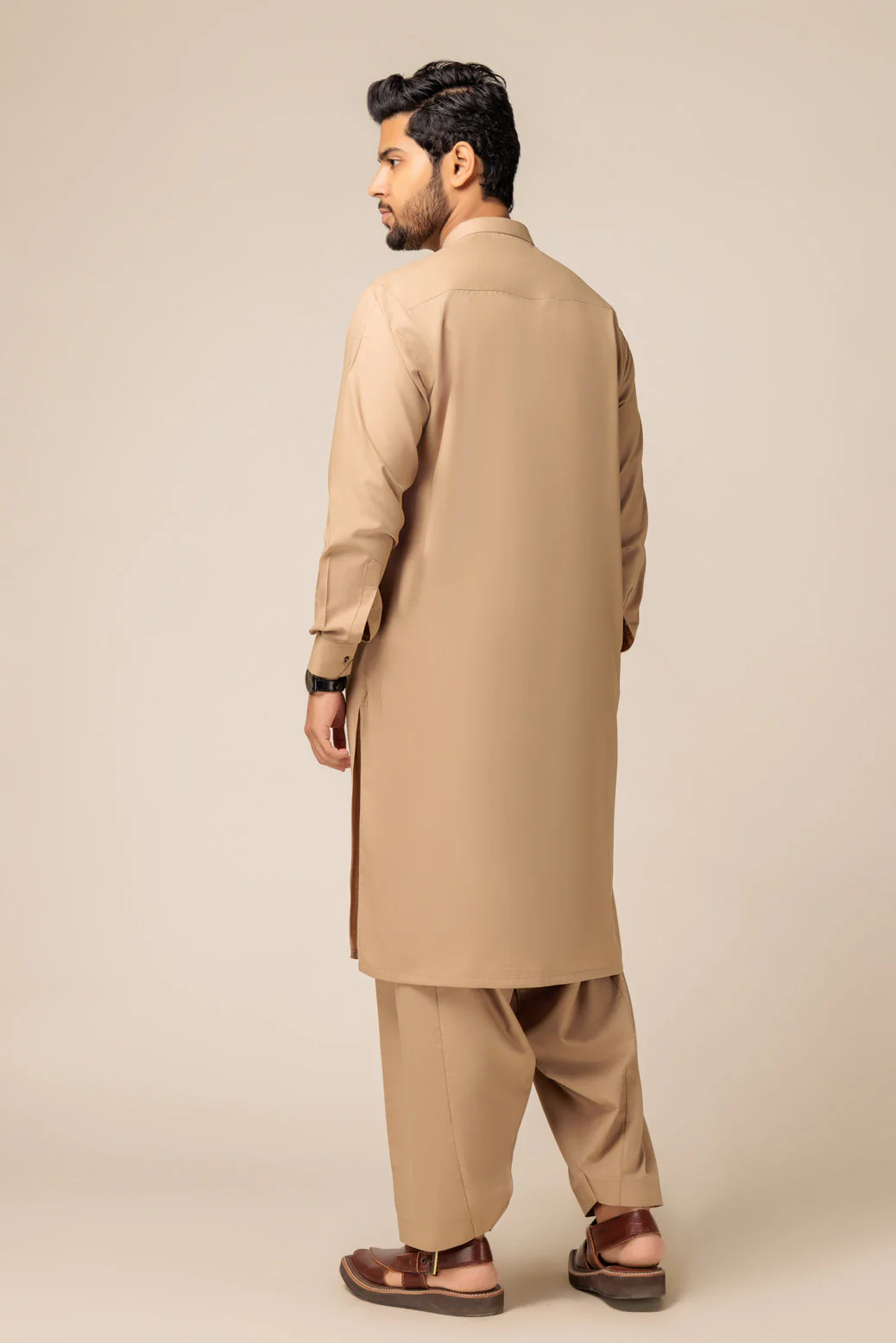 W-WHEAT-BLENDED-KURTA SHALWAR - (KSRS23-082) - Image 5