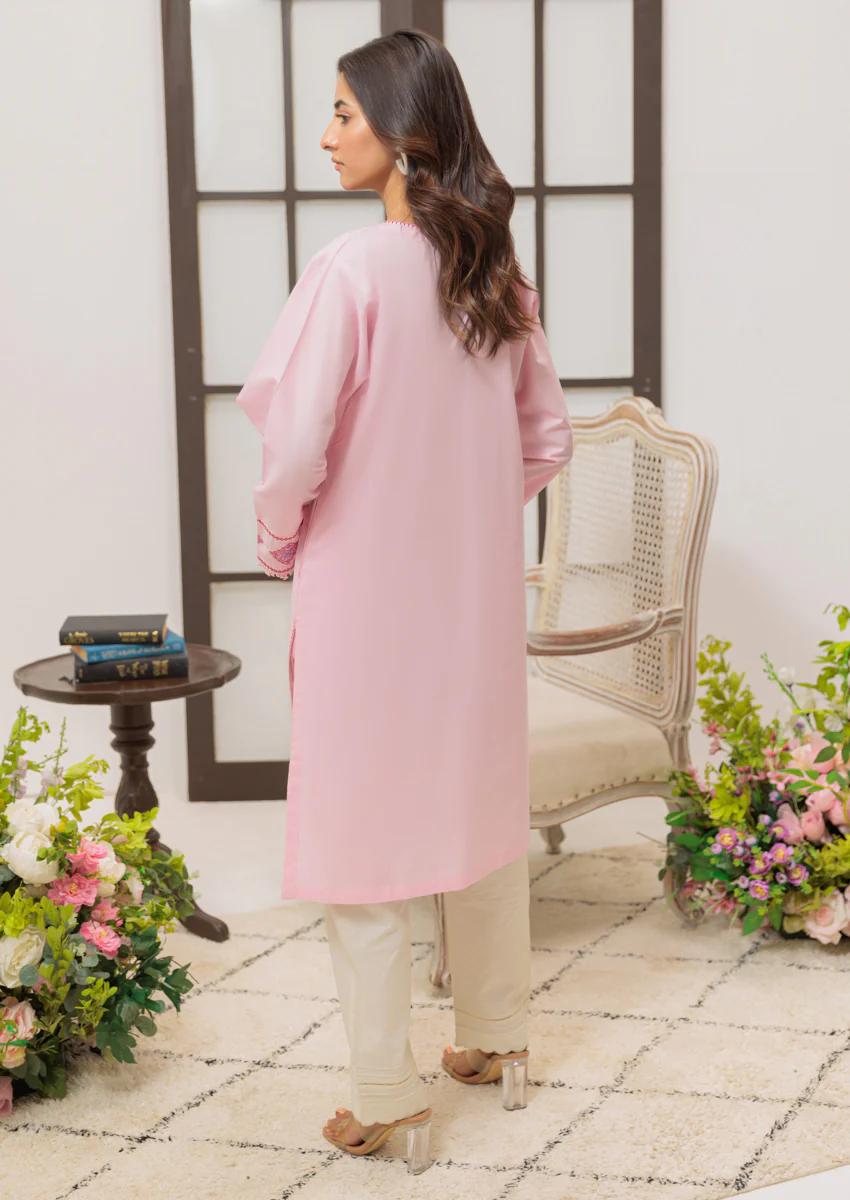 Pink-Cambric-1 Piece (W25DE1007) - Image 2