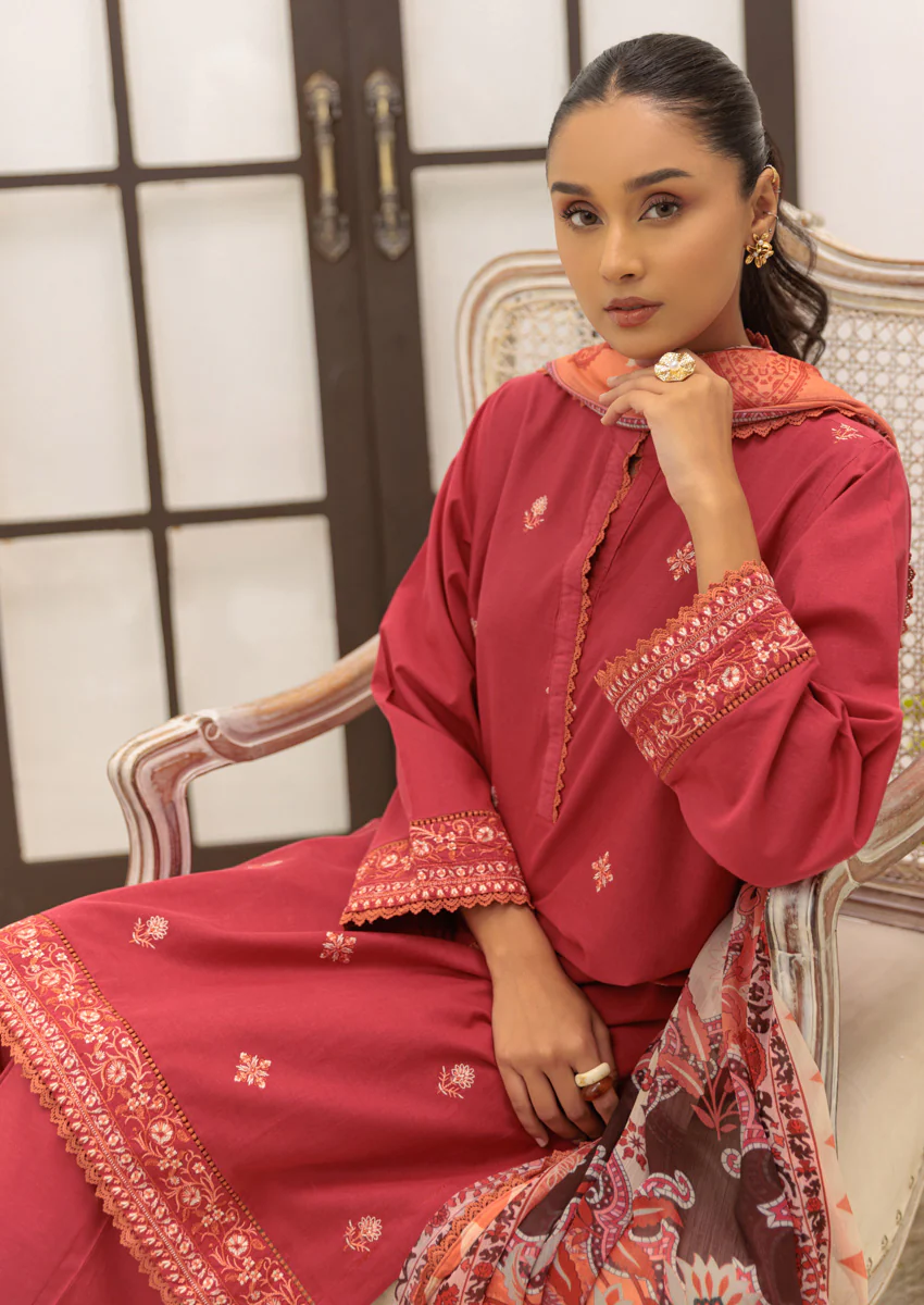 Maroon-Dobby-3 Piece (W25DE3010) - Image 6