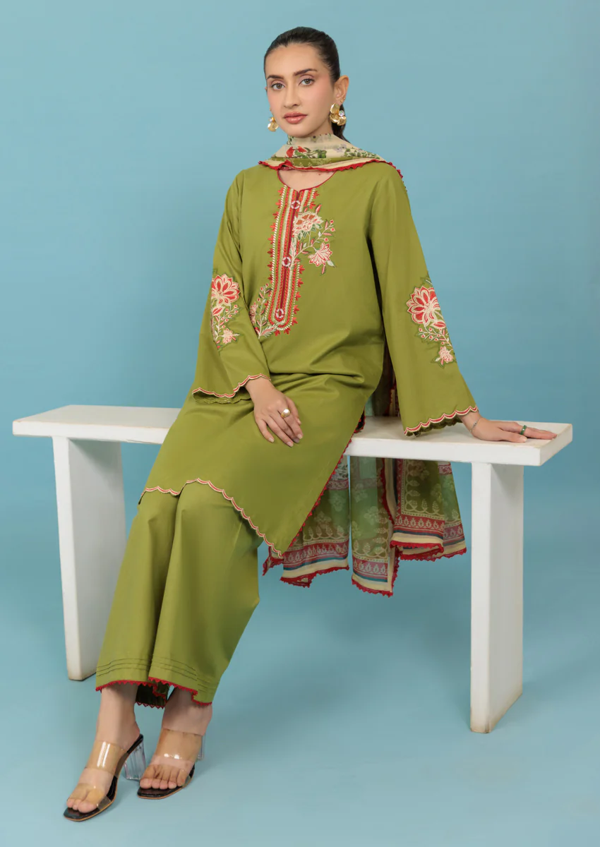 Green-Cambric-3 Piece (W25DE3011) - Image 4