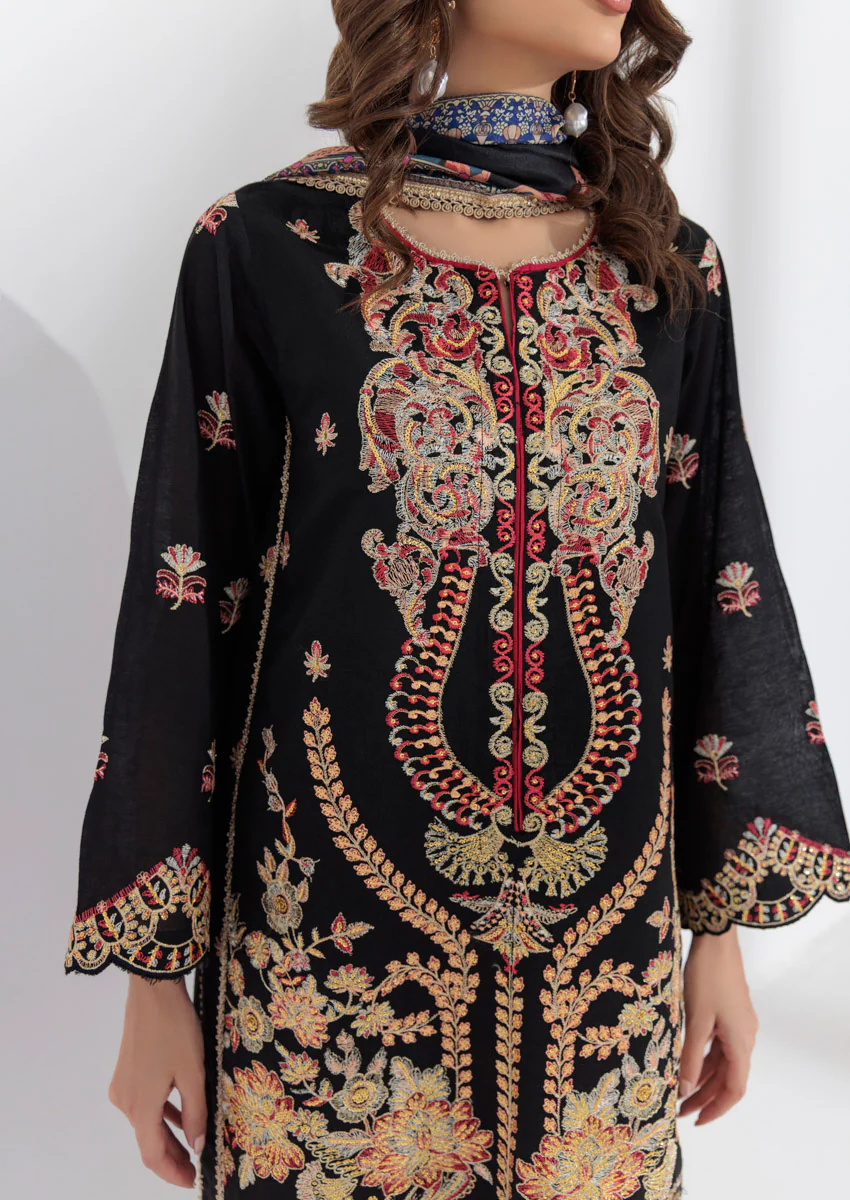 Black-Cotton Net-3 Piece (W25FE3003) - Image 3