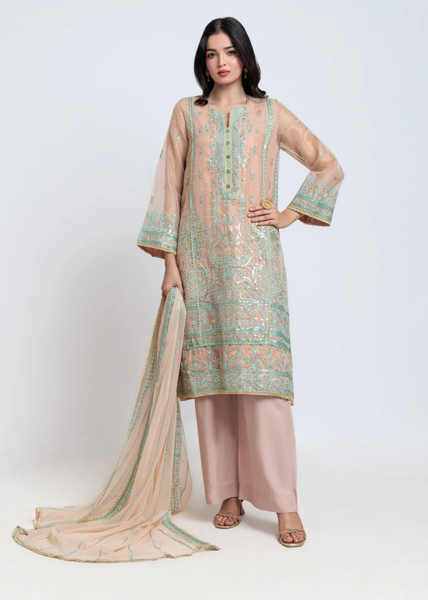 Peach-Texture Net-3 Piece (W25FE3066) - Image 3