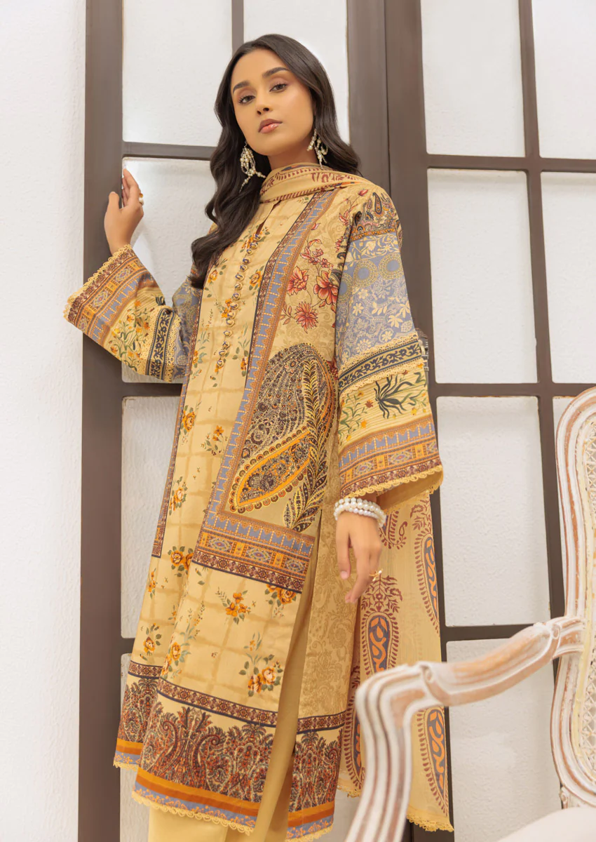 Beige-Cambric-3 Piece (W25P3005) - Image 3