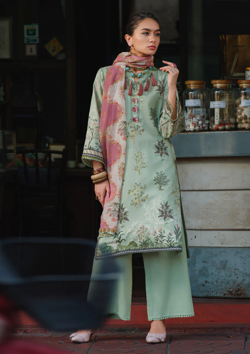 Green-Cambric-3 Piece (W25P3009) - Image 4