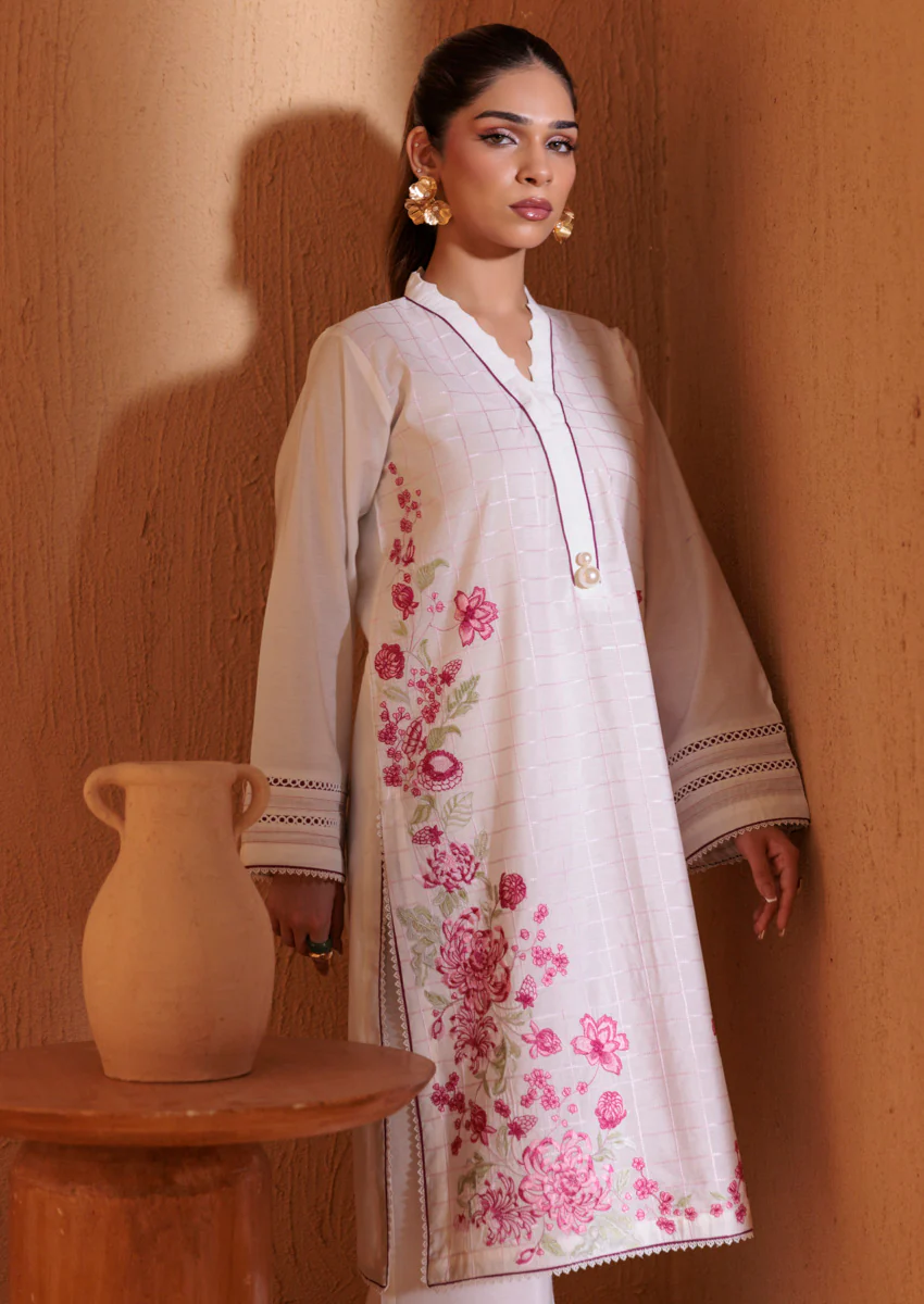 White-Cotton Silk-2 Piece (W25SE2014) - Image 4