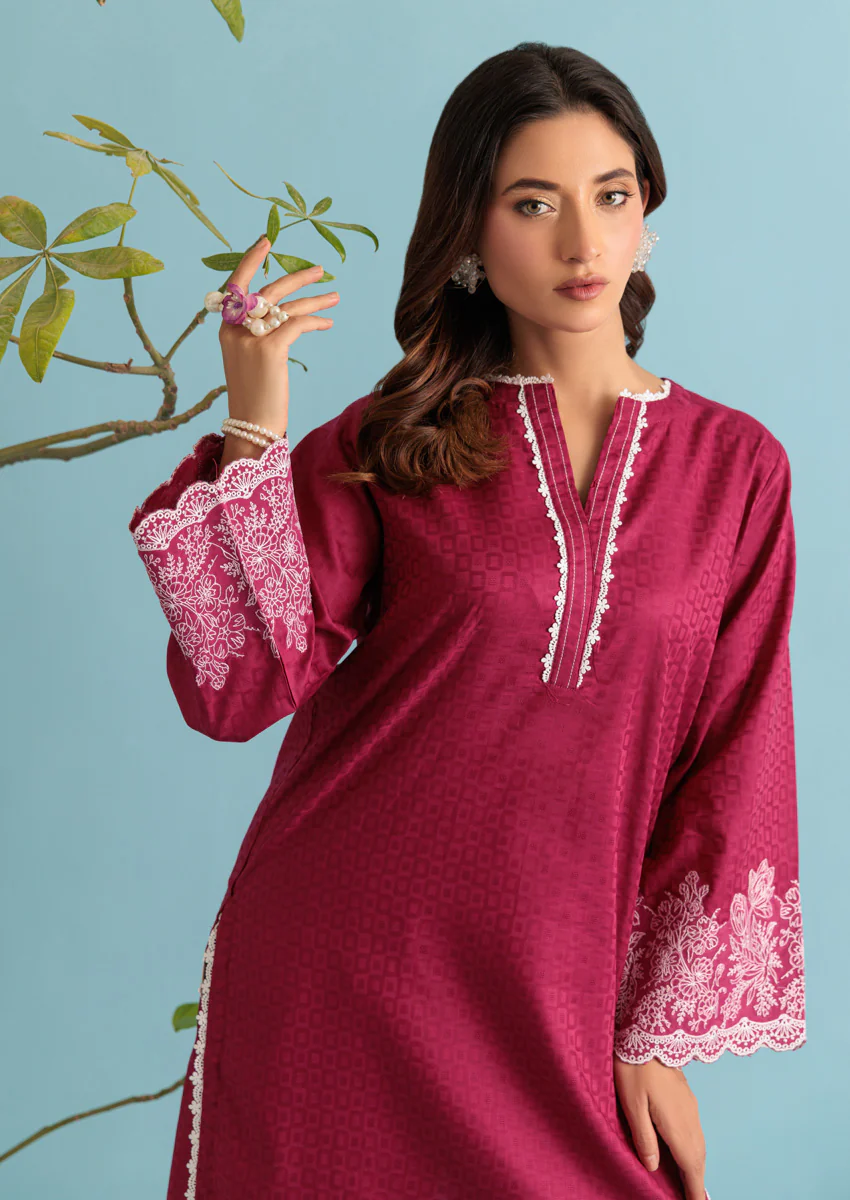Pink-Jacquard-2 Piece (W25SE2065) - Image 3