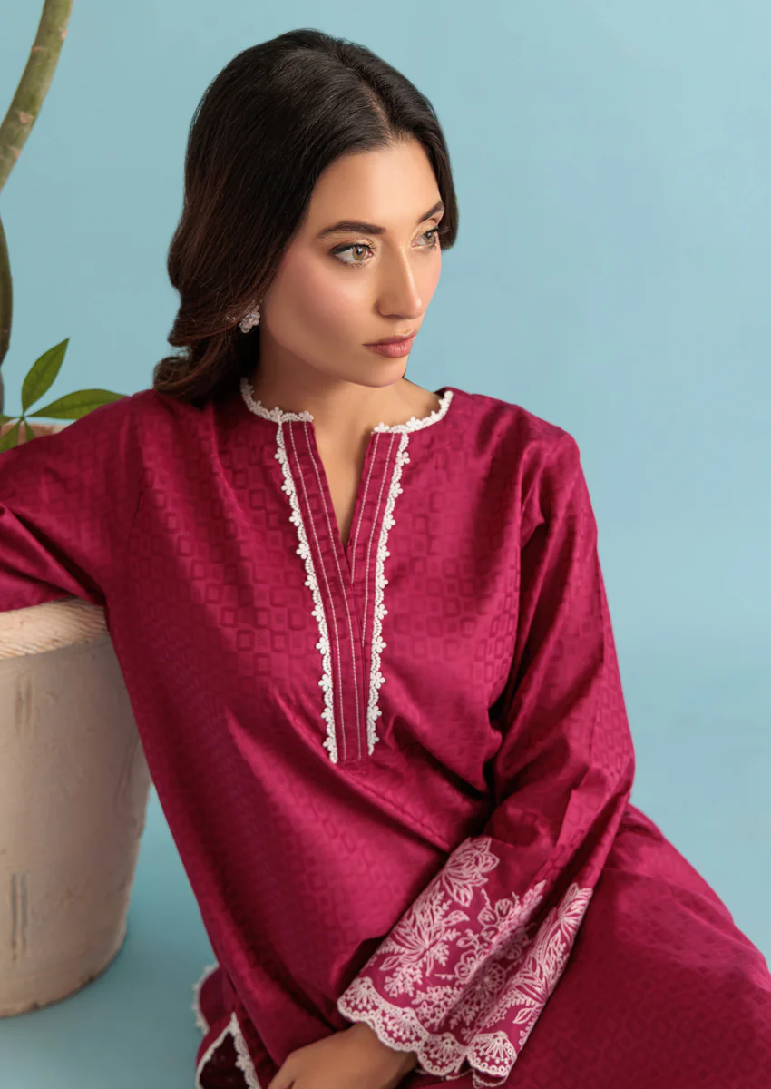 Pink-Jacquard-2 Piece (W25SE2065) - Image 6