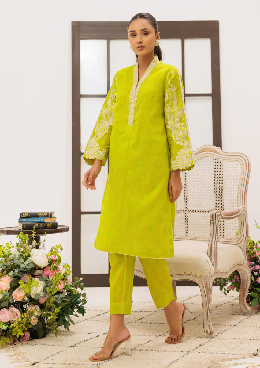 Green-Jacquard-2 Piece (W25SE2069) - Image 5
