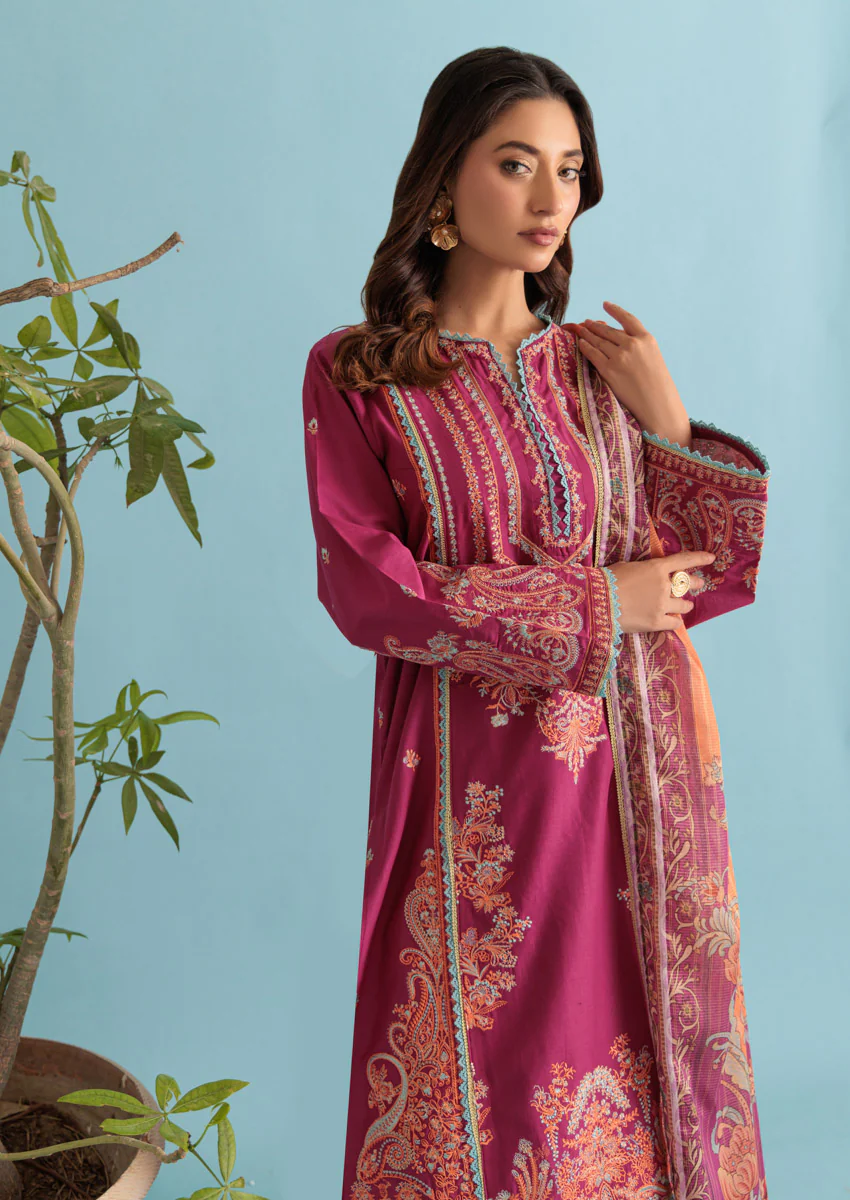 Magenta-Cambric-3 Piece (W25SE3005) - Image 4