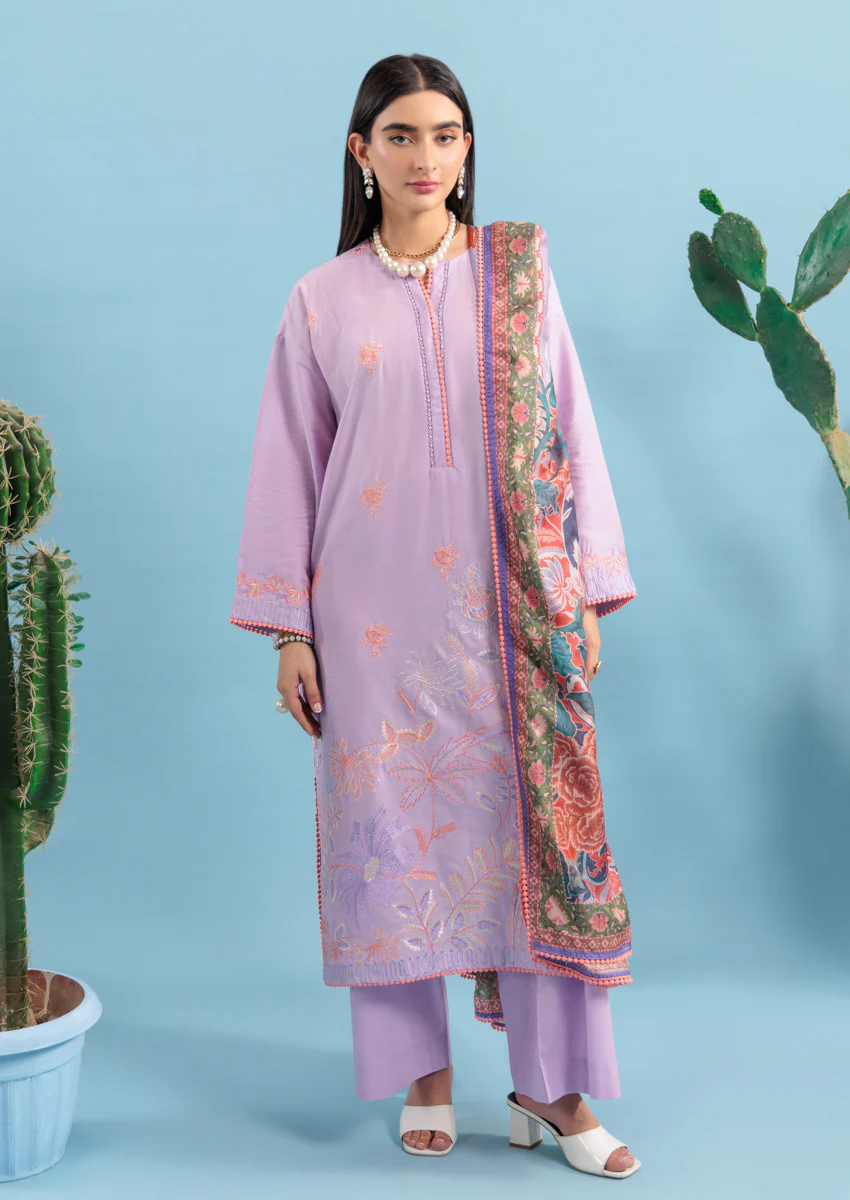 Lilac-Dobby-3 Piece (W25SE3009)