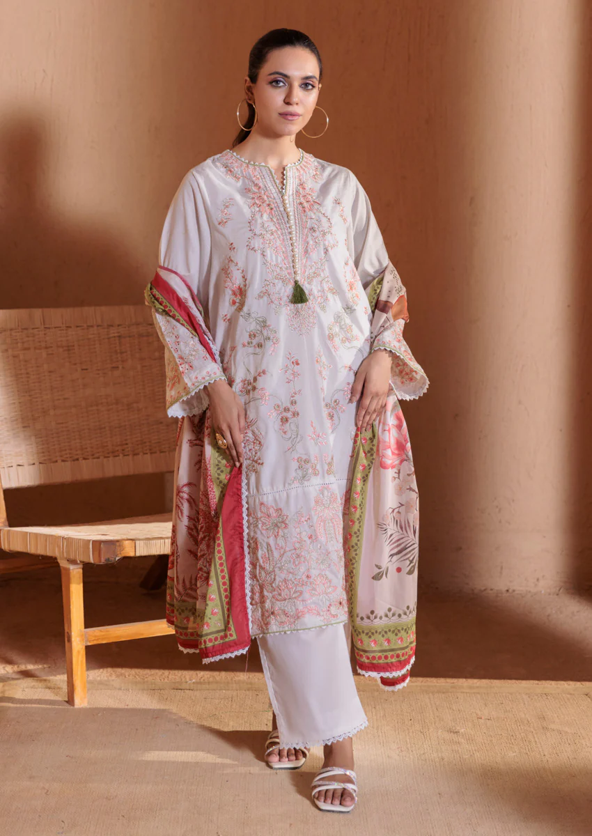 White-Jacquard-3 Piece (W25SE3033) - Image 4