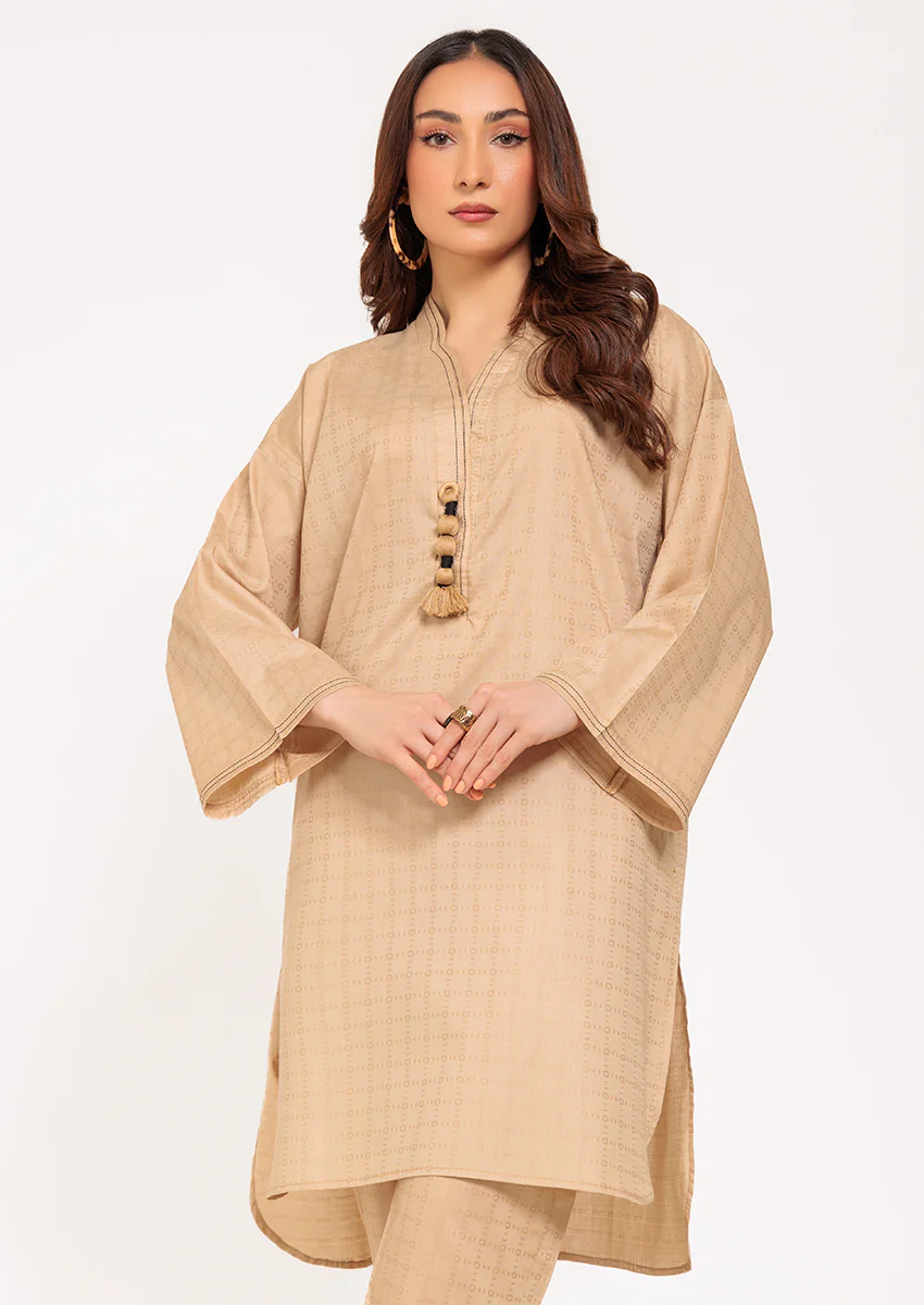 Beige-Jacquard-2 Piece (W25SL2031) - Image 3