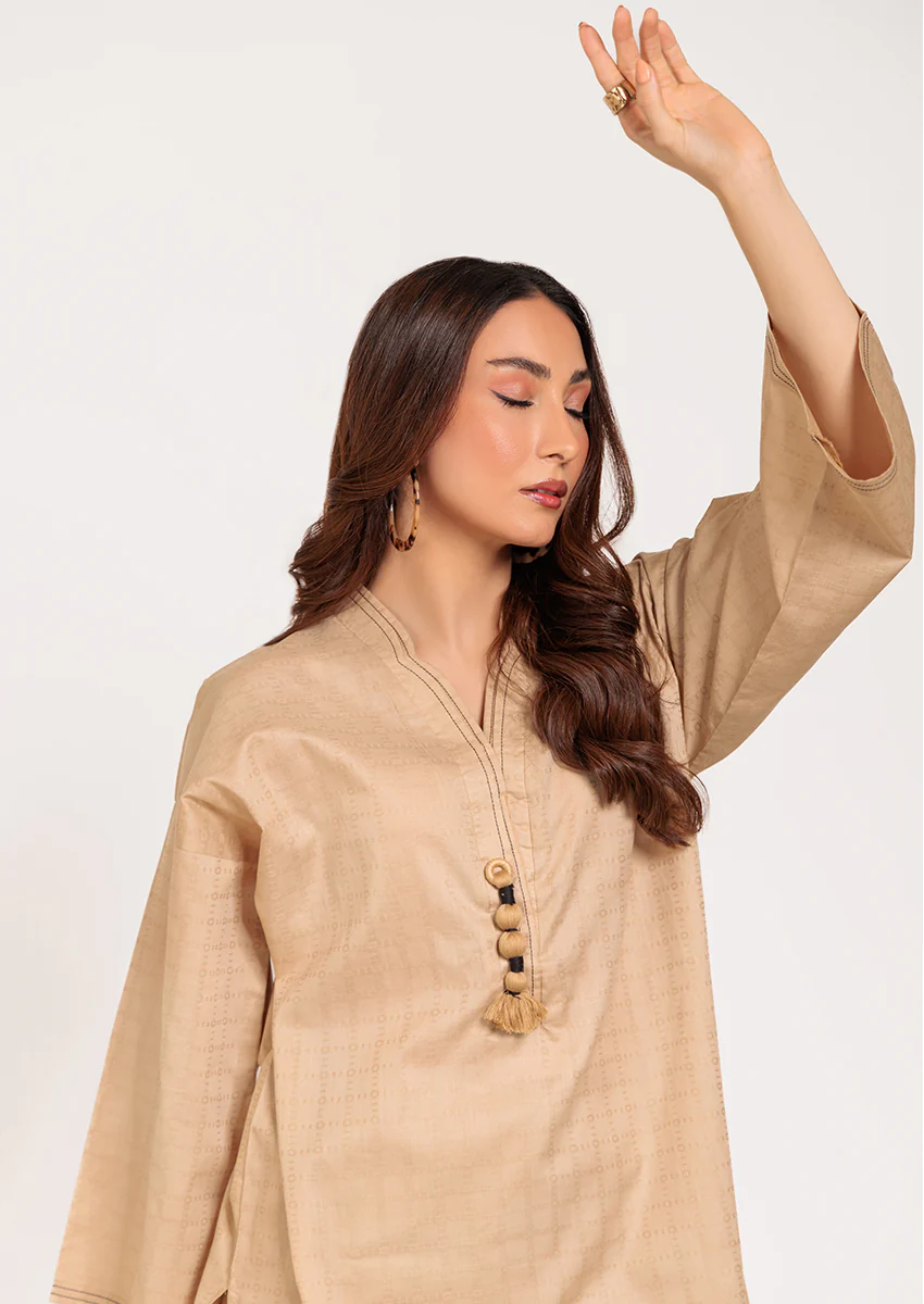 Beige-Jacquard-2 Piece (W25SL2031) - Image 4