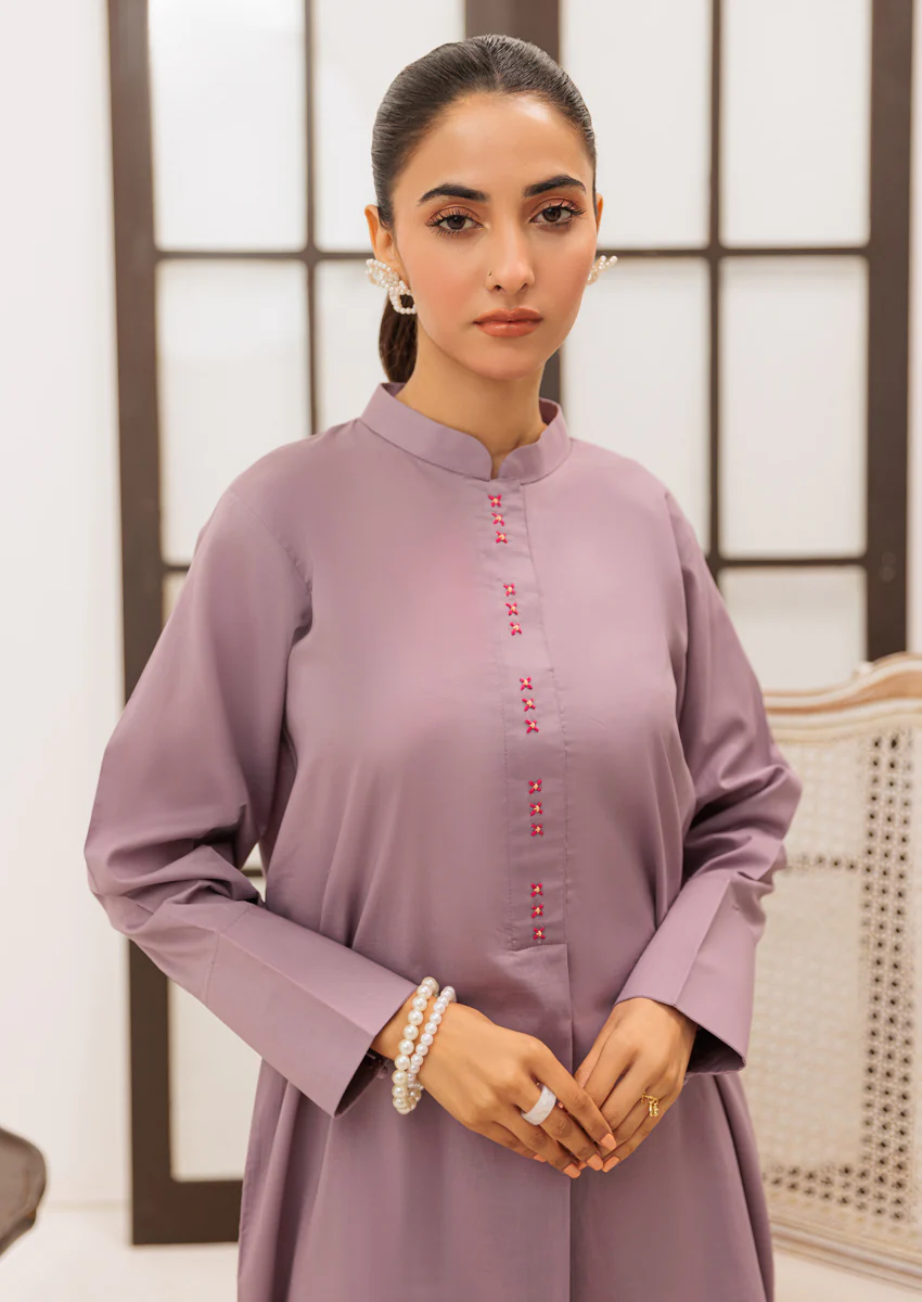 Purple-Cambric-2 Piece (W25SL2043) - Image 3