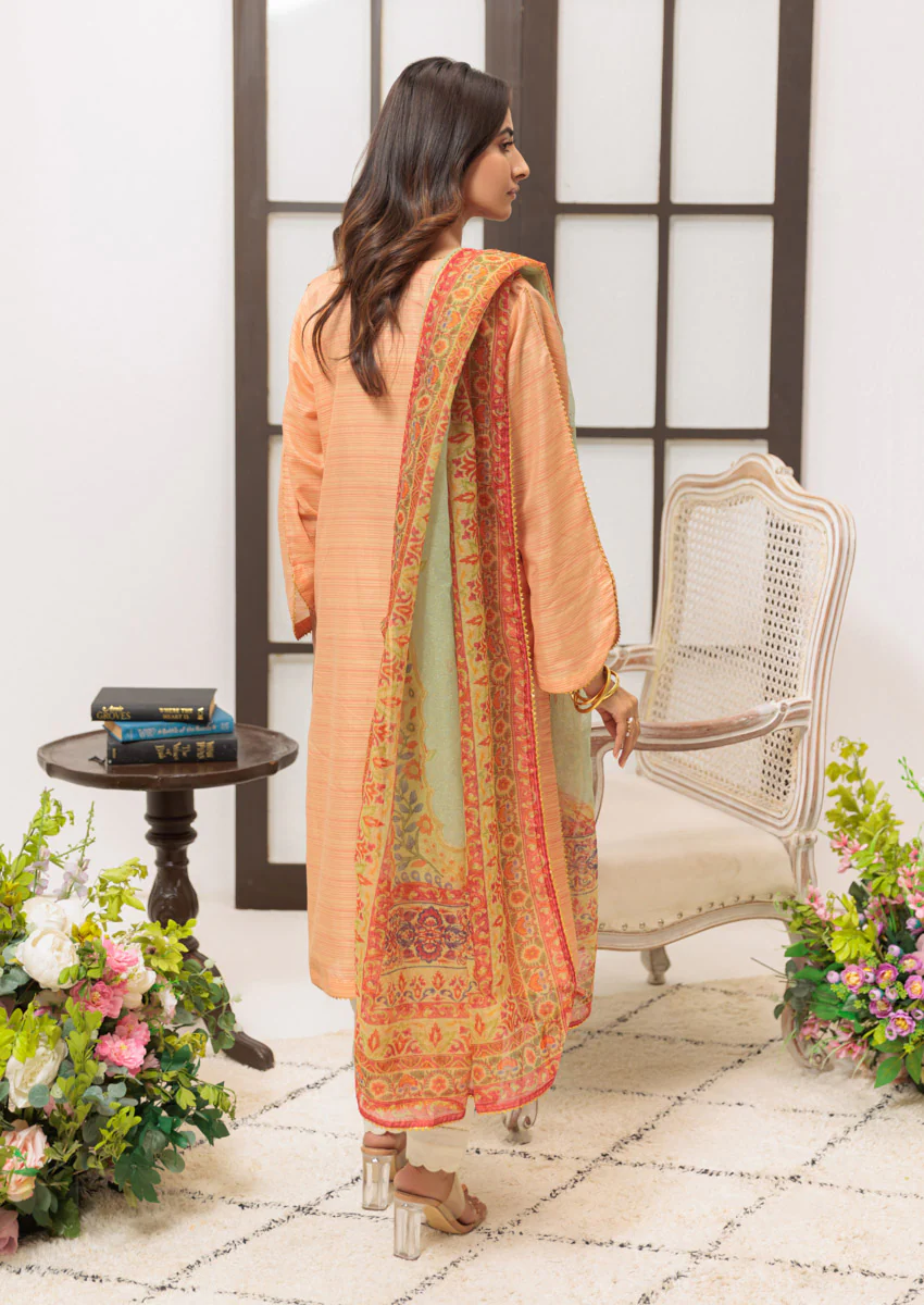 Orange-Cotton-2 Piece (W25SL2048) - Image 2