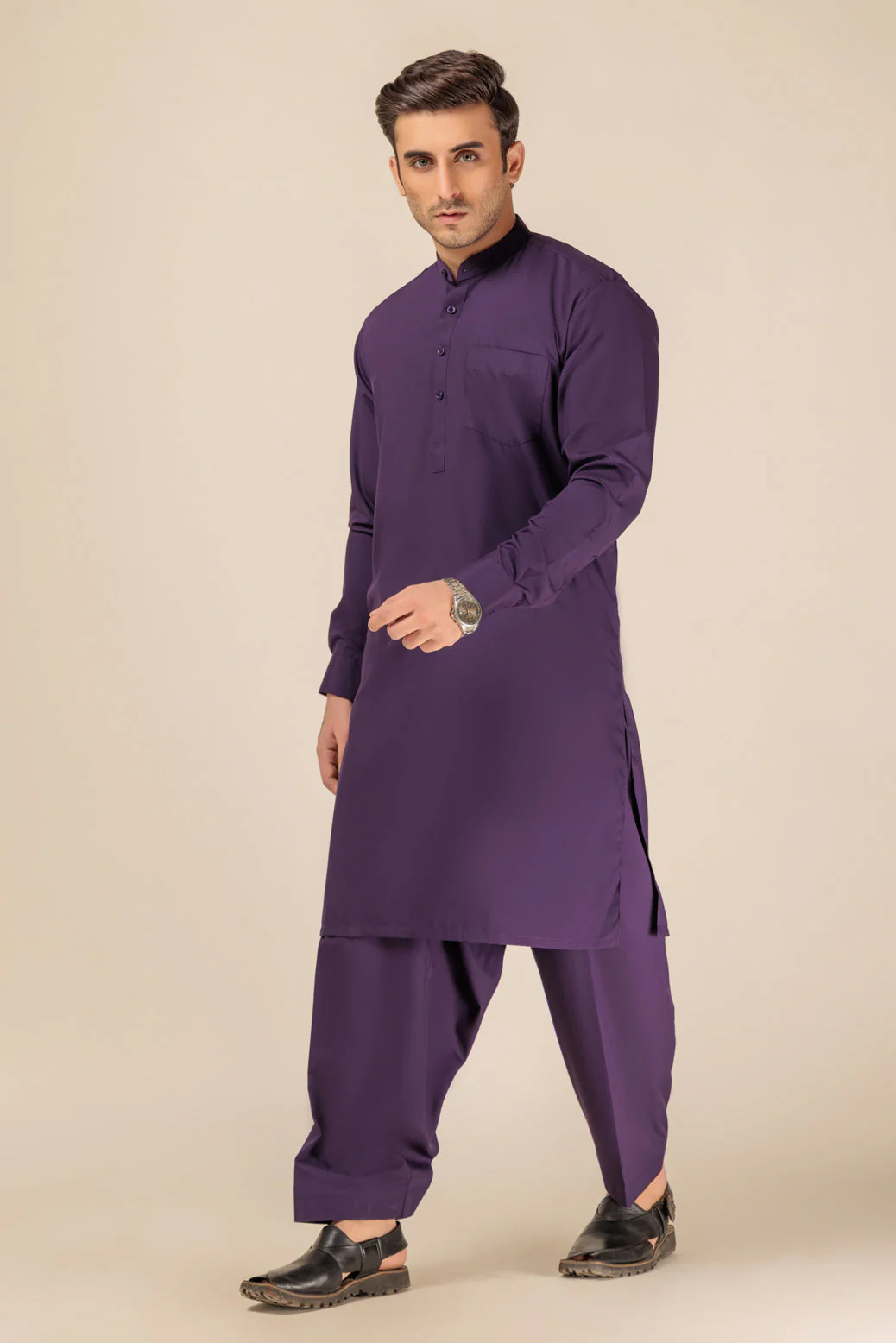 WALNUT-BLENDED-SHALWAR SUIT - (GSBS23-023) - Image 4