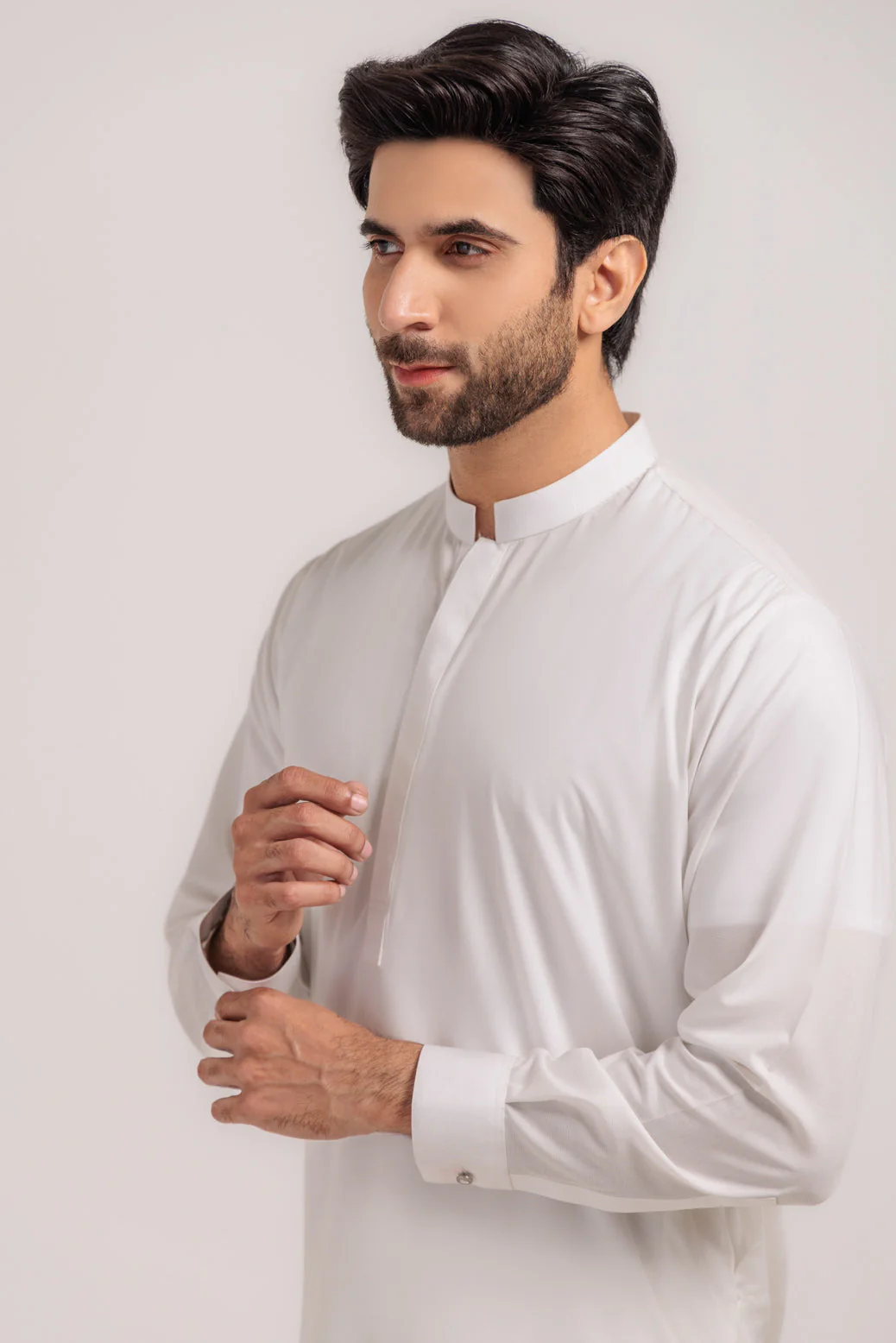 WHITE-BLENDED-KURTA SHALWAR - (KSRW24-027) - Image 3