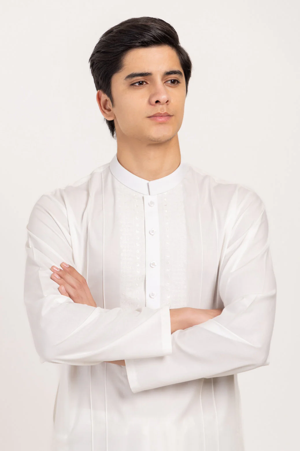 WHITE-BLENDED-KURTA SHALWAR - (KSRW24-029) - Image 3