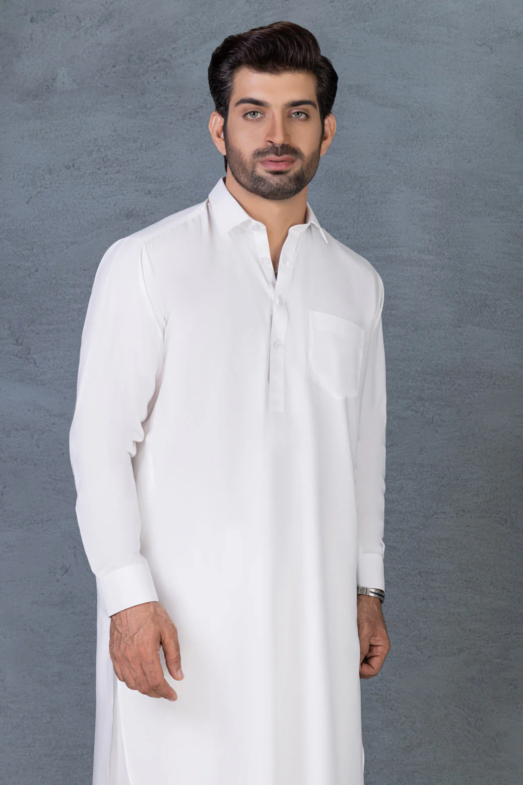 WHITE-BLENDED-SHALWAR SUIT (GSBB22-007) - Image 2