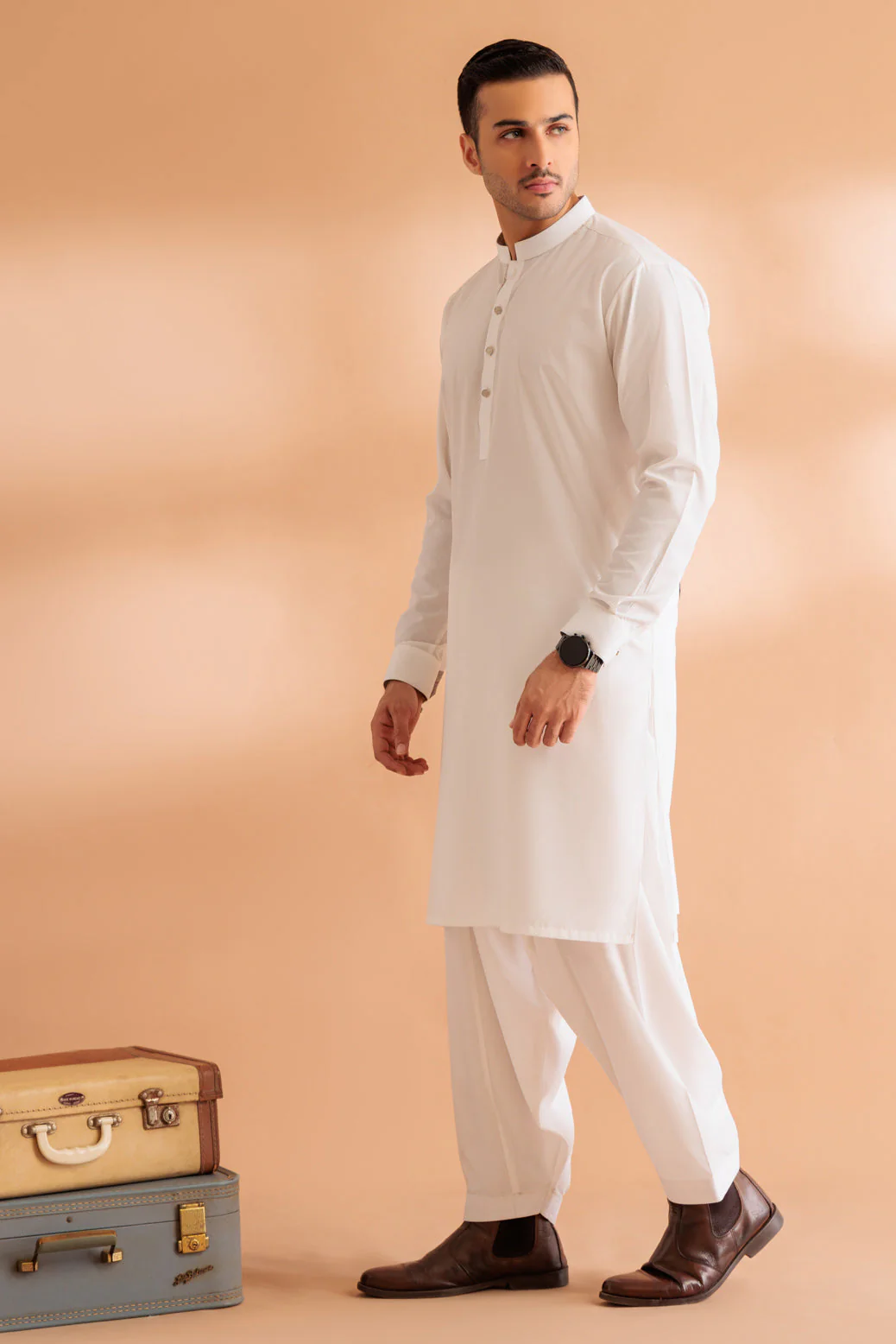 WHITE-BLENDED-SHALWAR SUIT - (GSBS24-012) - Image 4