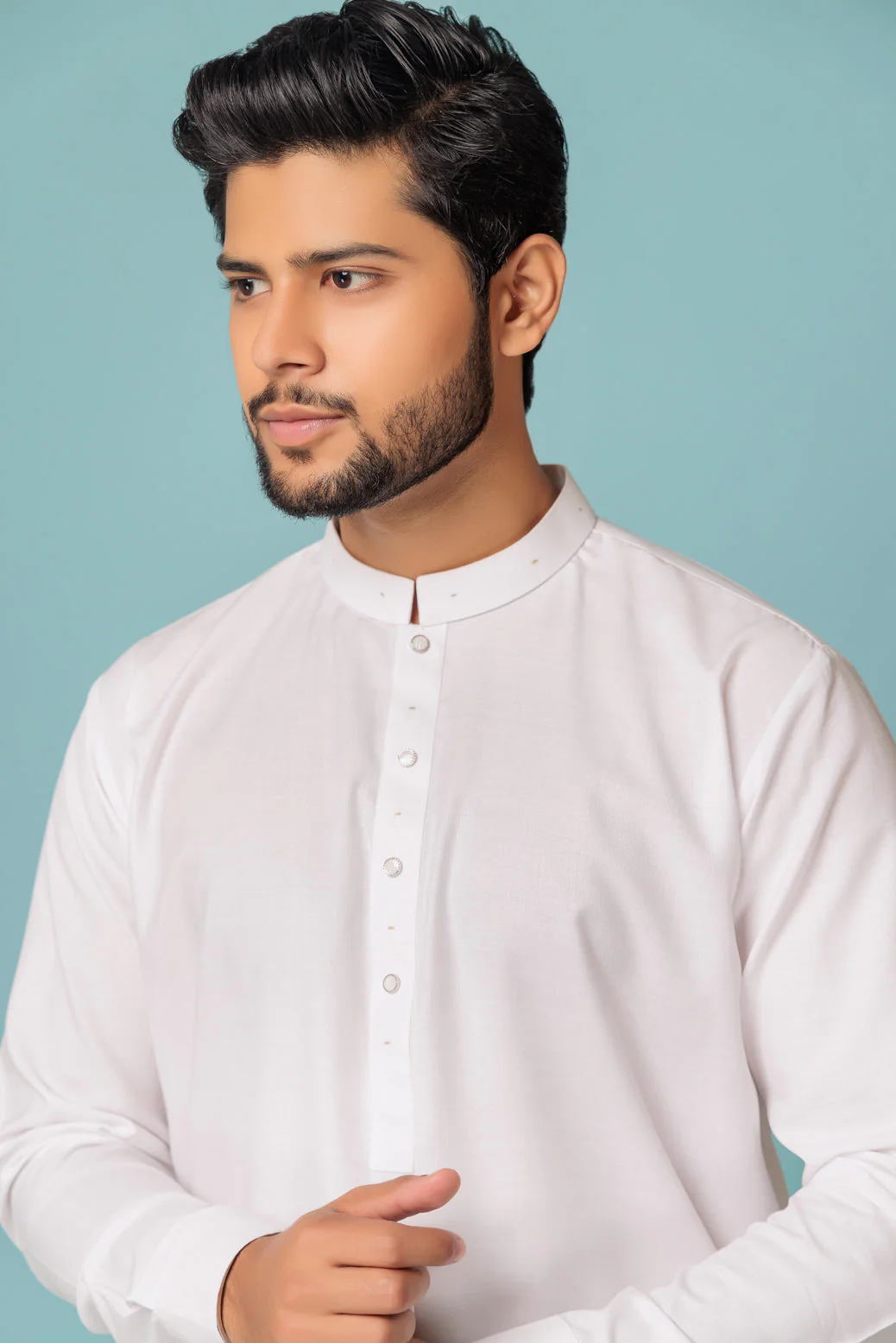 WHITE-BLENDED-SHALWAR SUIT - (GSBW23-011) - Image 2