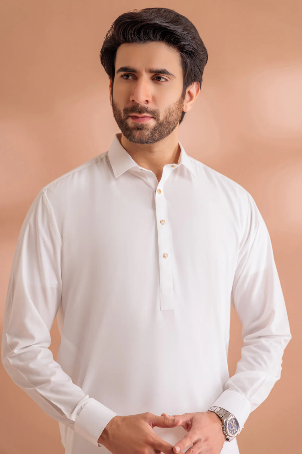 WHITE-BLENDED-SHALWAR SUIT - (GSSS24-003) - Image 3