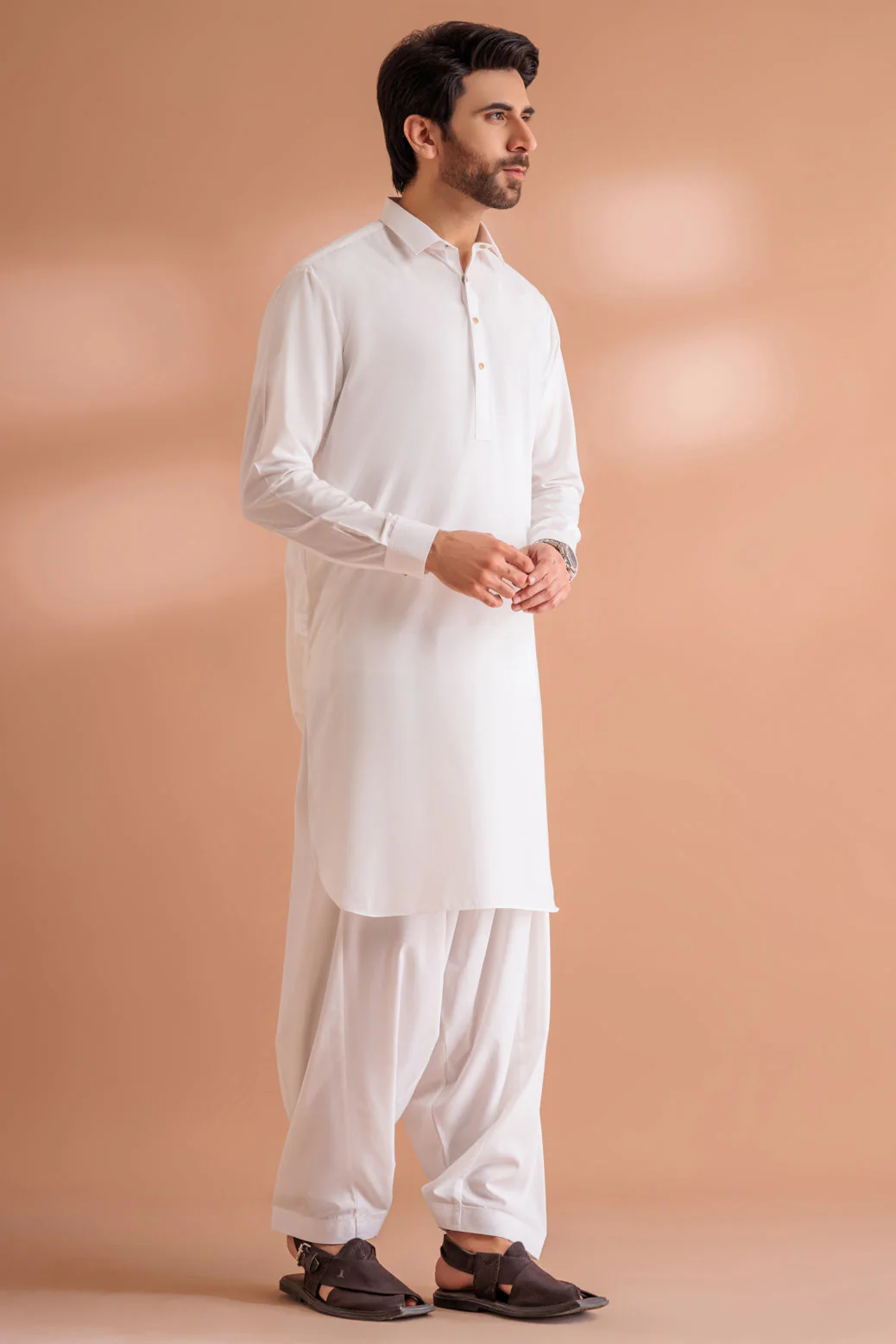 WHITE-BLENDED-SHALWAR SUIT - (GSSS24-003) - Image 4