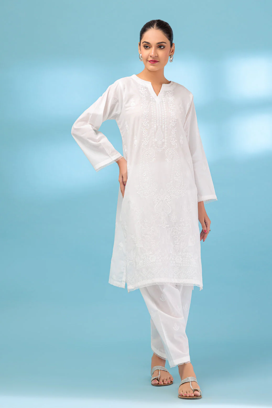 WHITE-CAMBRIC-2 PIECE (BSHS232P01) - Image 4