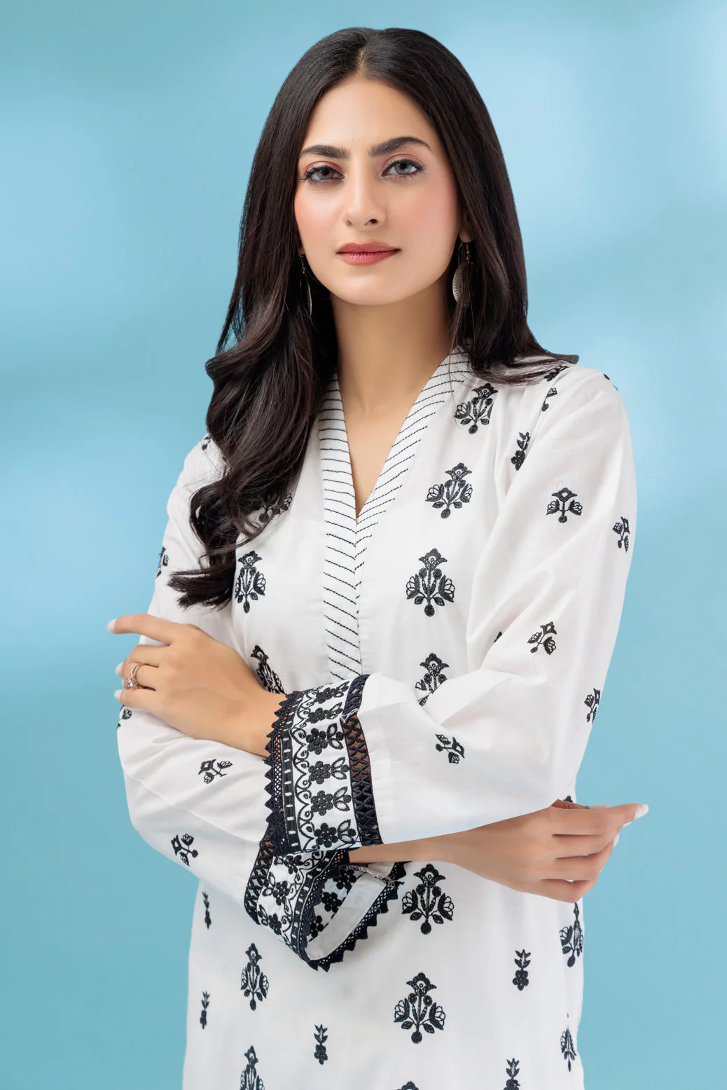 WHITE-DYED CAMBRIC-2 PIECE (BSHS232P02) - Image 2