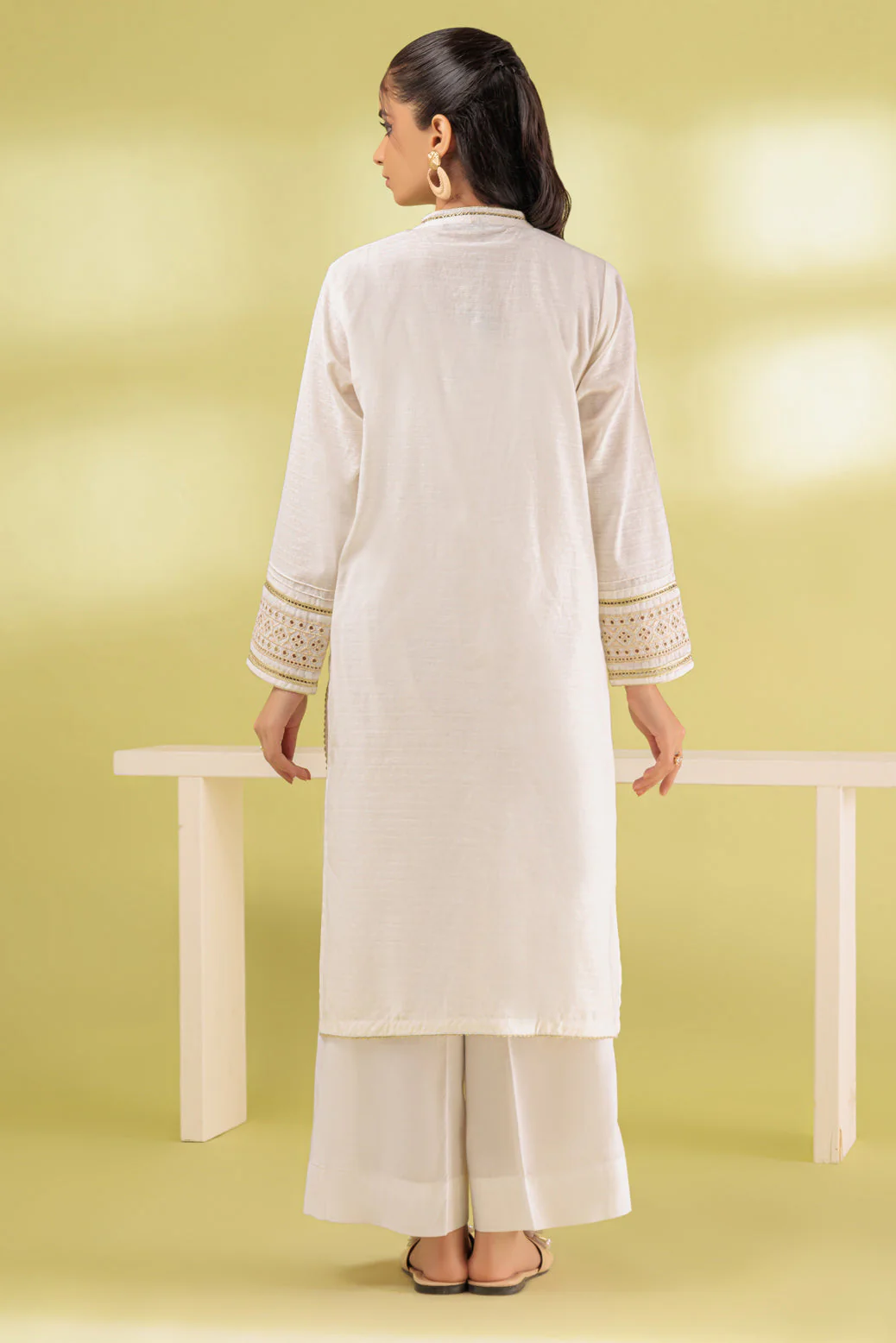 WHITE-JACQAURD-1 PIECE (SAS231P16) - Image 4
