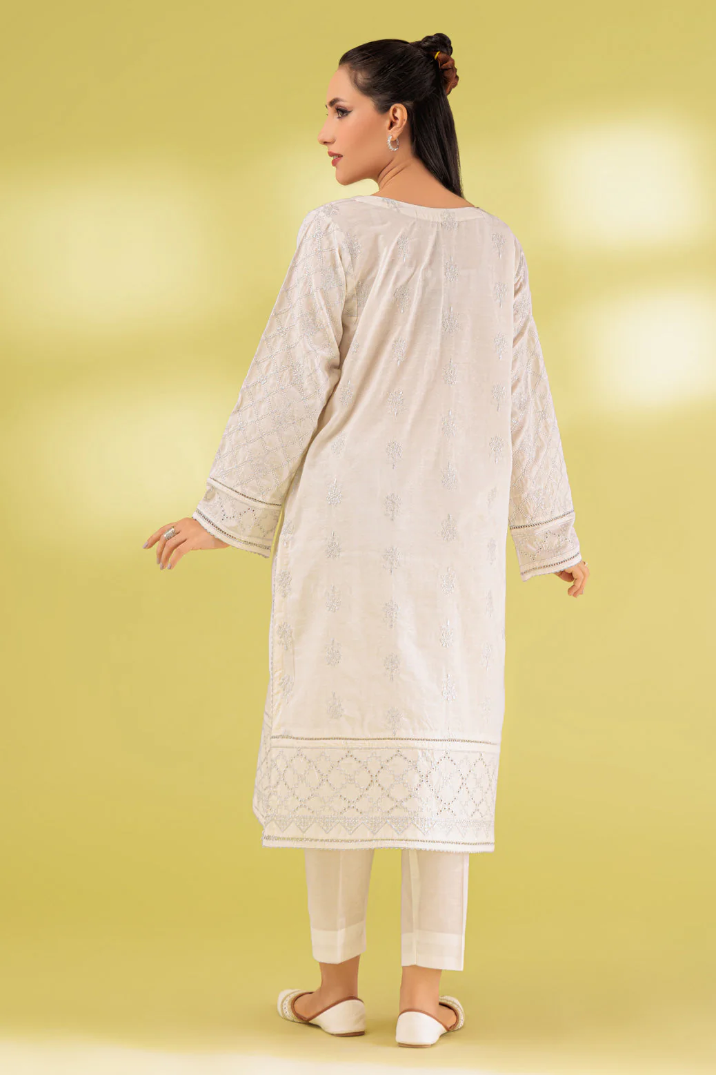 WHITE-JACQUARD-1 PIECE (SAS231P15) - Image 4