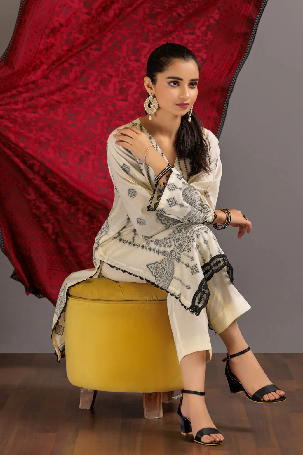 WHITE-JACQUARD-3 PIECE (JHS233P06) - Image 2