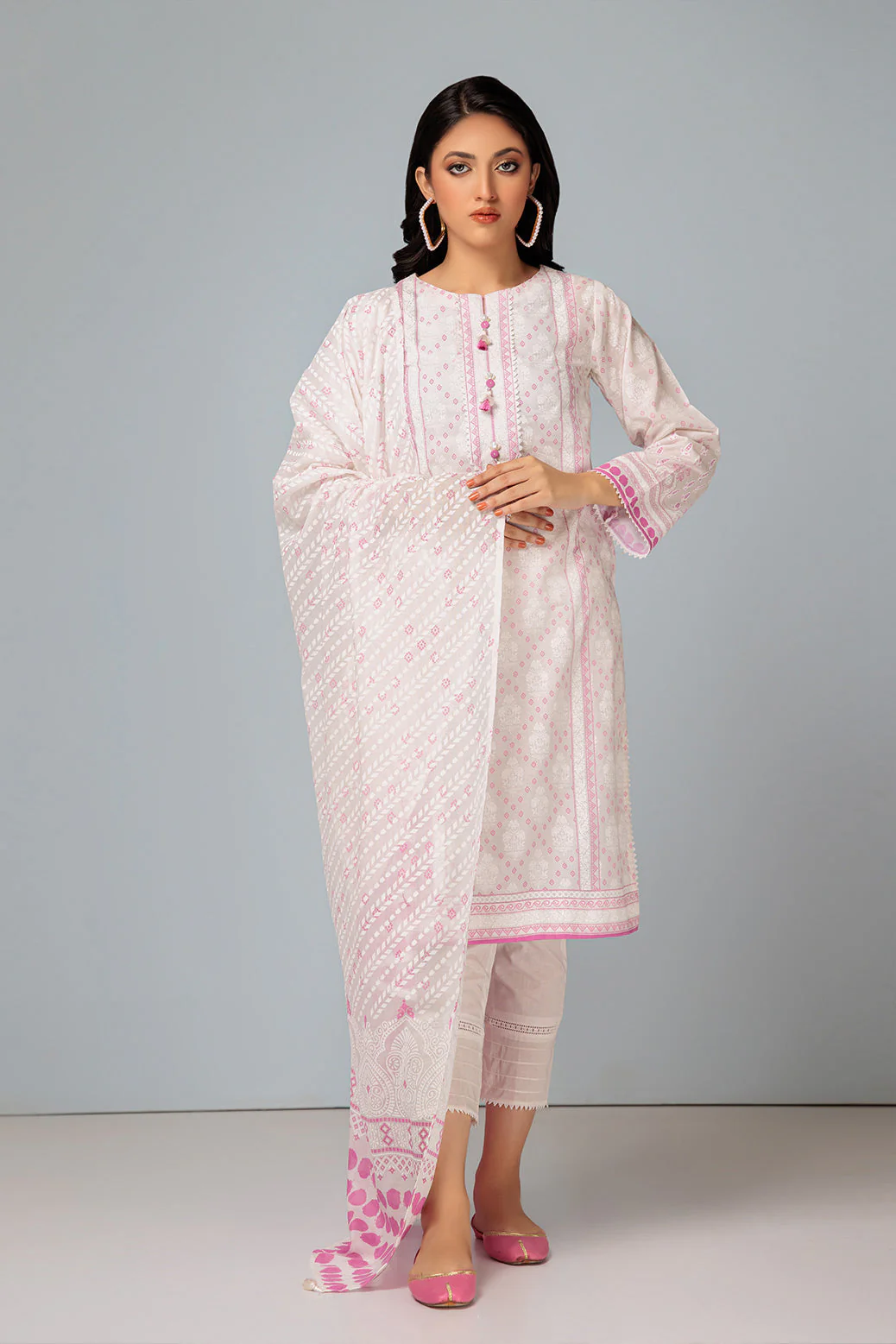 WHITE-LAWN-3 PIECE (BSRS233P07) - Image 3