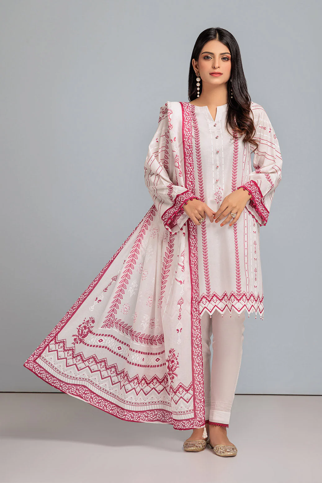 WHITE-LAWN-3 PIECE (BSRS233P08) - Image 4