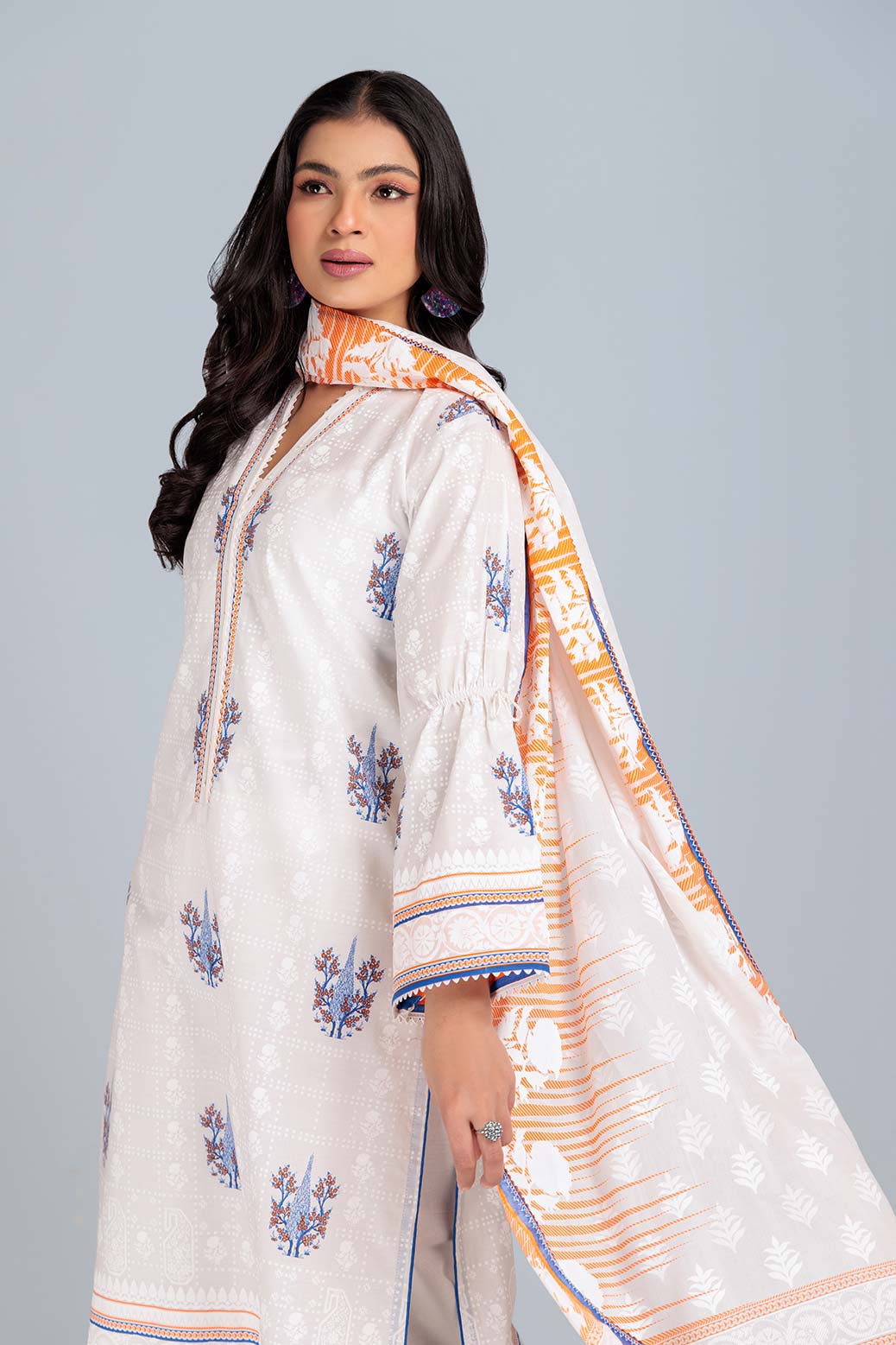 WHITE-LAWN-3 PIECE (BSRS233P11) - Image 3