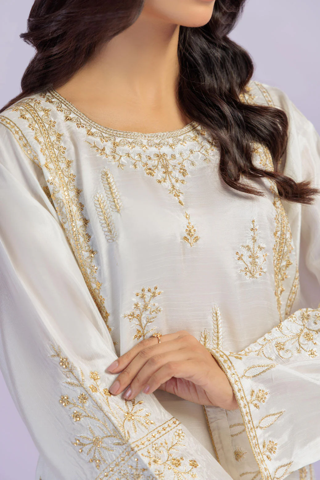 WHITE-RAW SILK-3 PIECE (BS5243P08) - Image 3