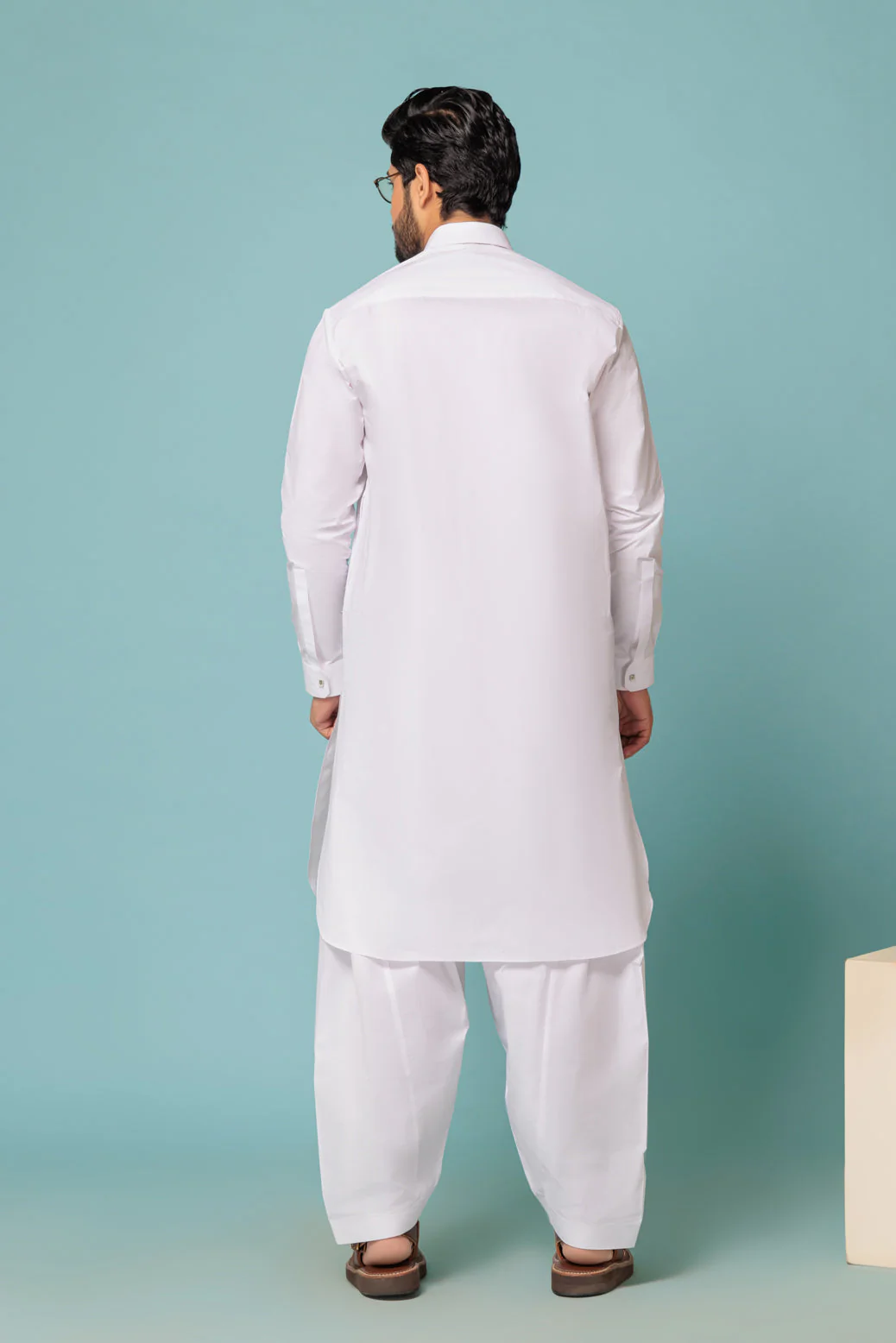 WHITE-SHAHKAR LATHA-SHALWAR SUIT - (GSSW23-090) - Image 4