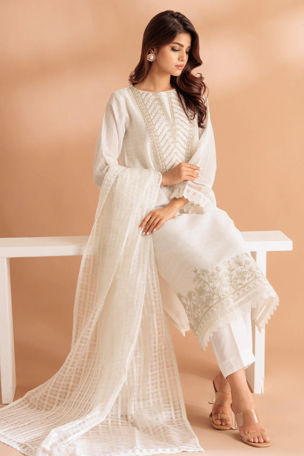 WHITE-YARN DYED-3 PIECE (SS5243P25) - Image 3