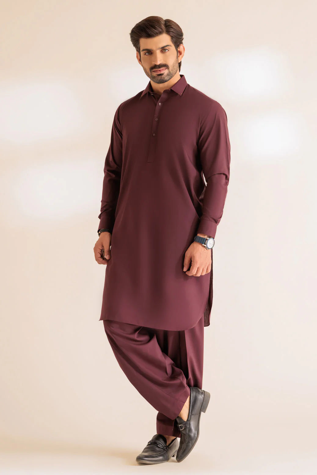 WINE-BLENDED-SHALWAR SUIT - (GSSS24-004) - Image 3
