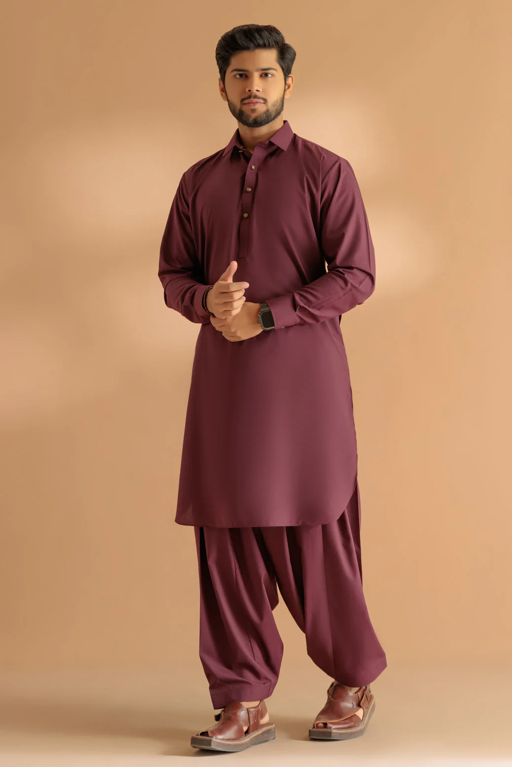 WINE-BLENDED-SHALWAR SUIT - (GSSS24-021) - Image 5