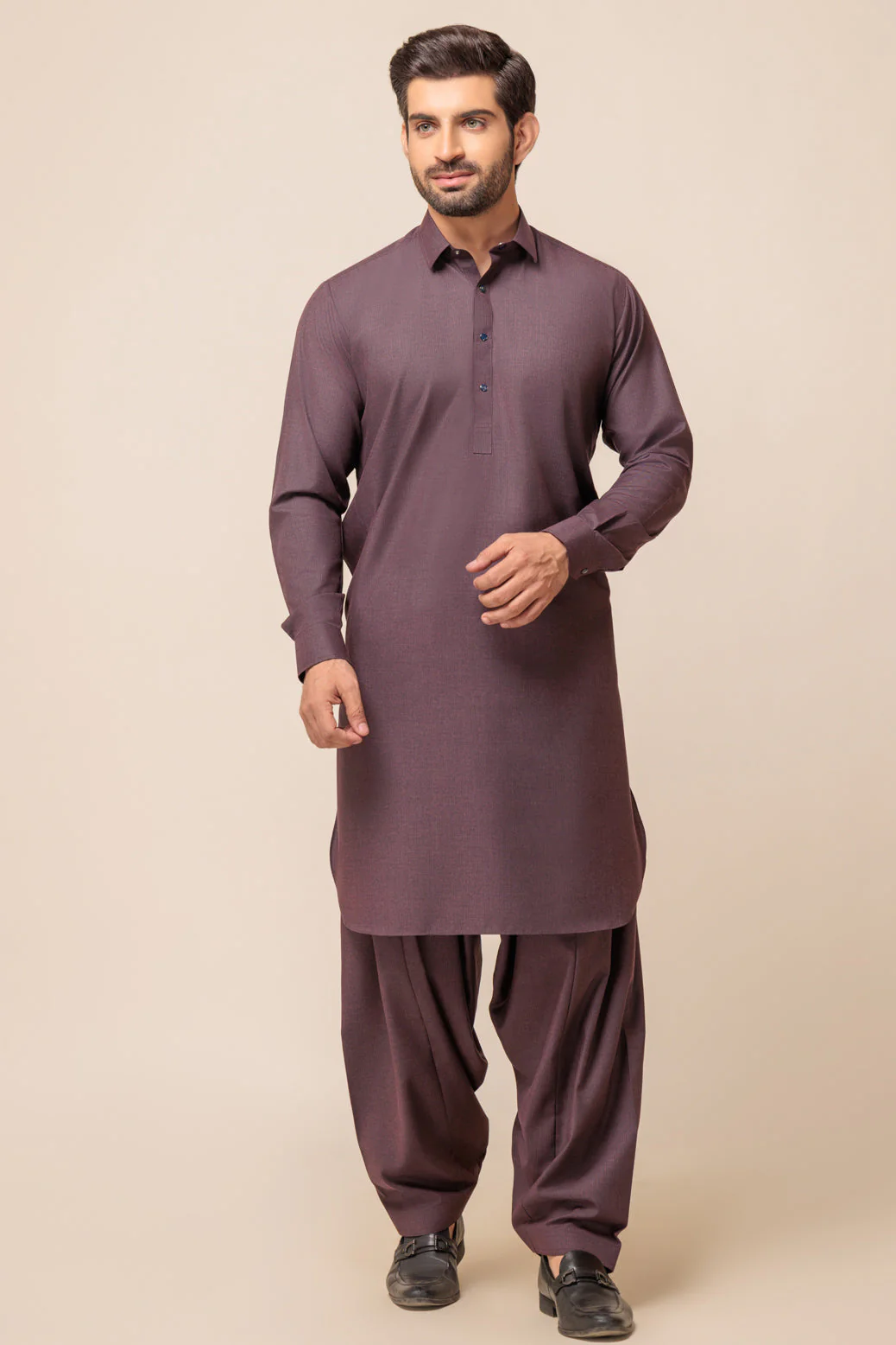 WINE-BLENDED-SHALWAR SUIT - (GSSW23-018) - Image 3
