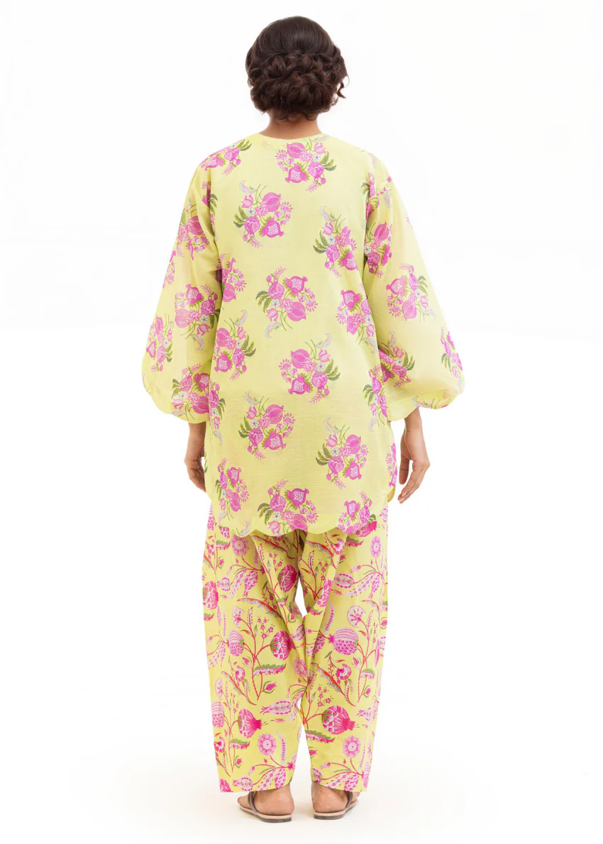 Green-Slub-Lawn-2 Piece (WP2PPBS26B1F3) - Image 3