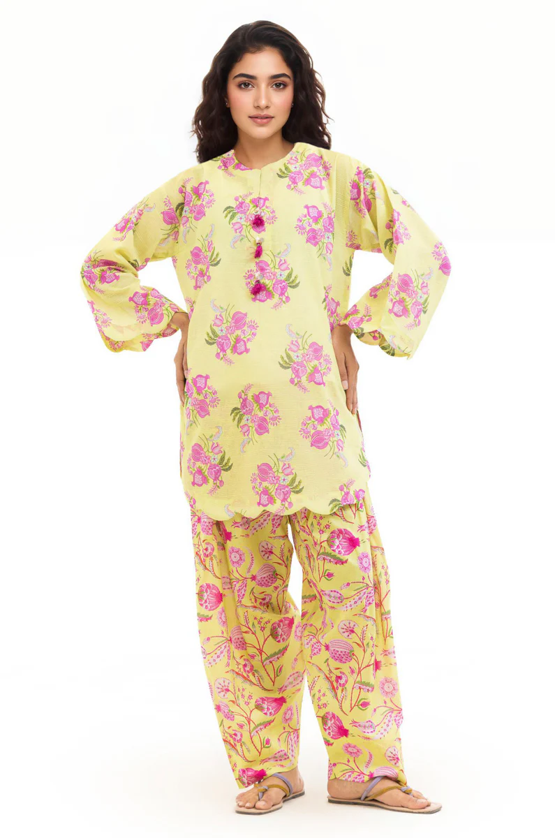 Green-Slub-Lawn-2 Piece (WP2PPBS26B1F3) - Image 4