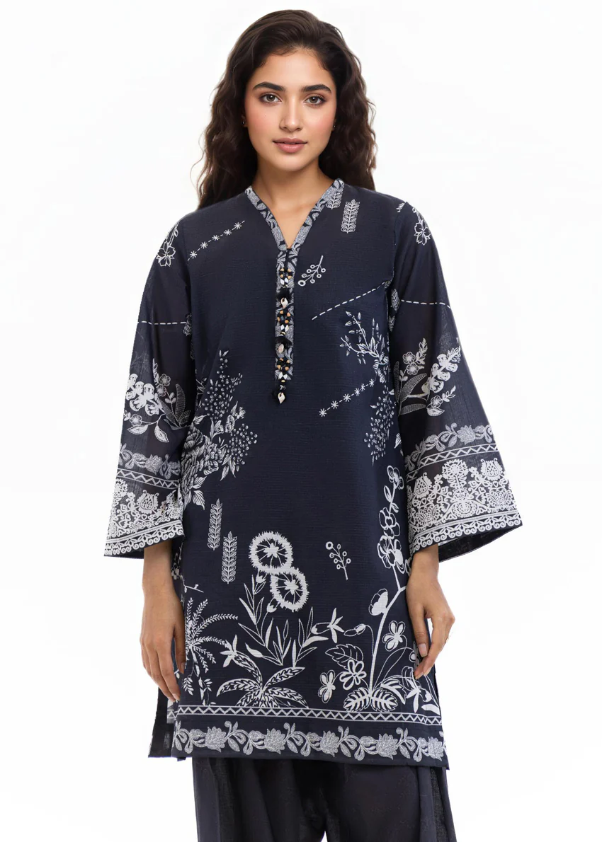 Black-Slub-Lawn-2 Piece (WP2PPBS26B1F5) - Image 8