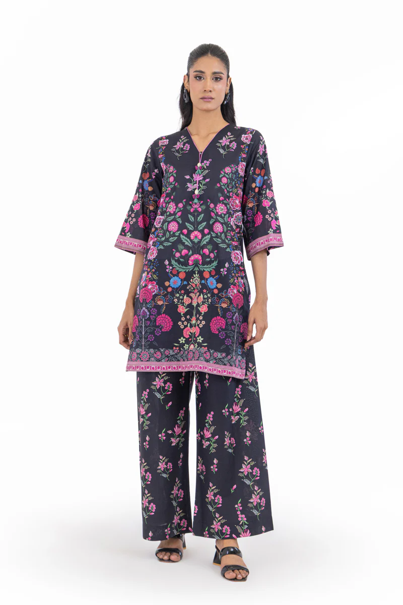 Black-Slub-Lawn-2 Piece (WP2PPBS26HR1F24)