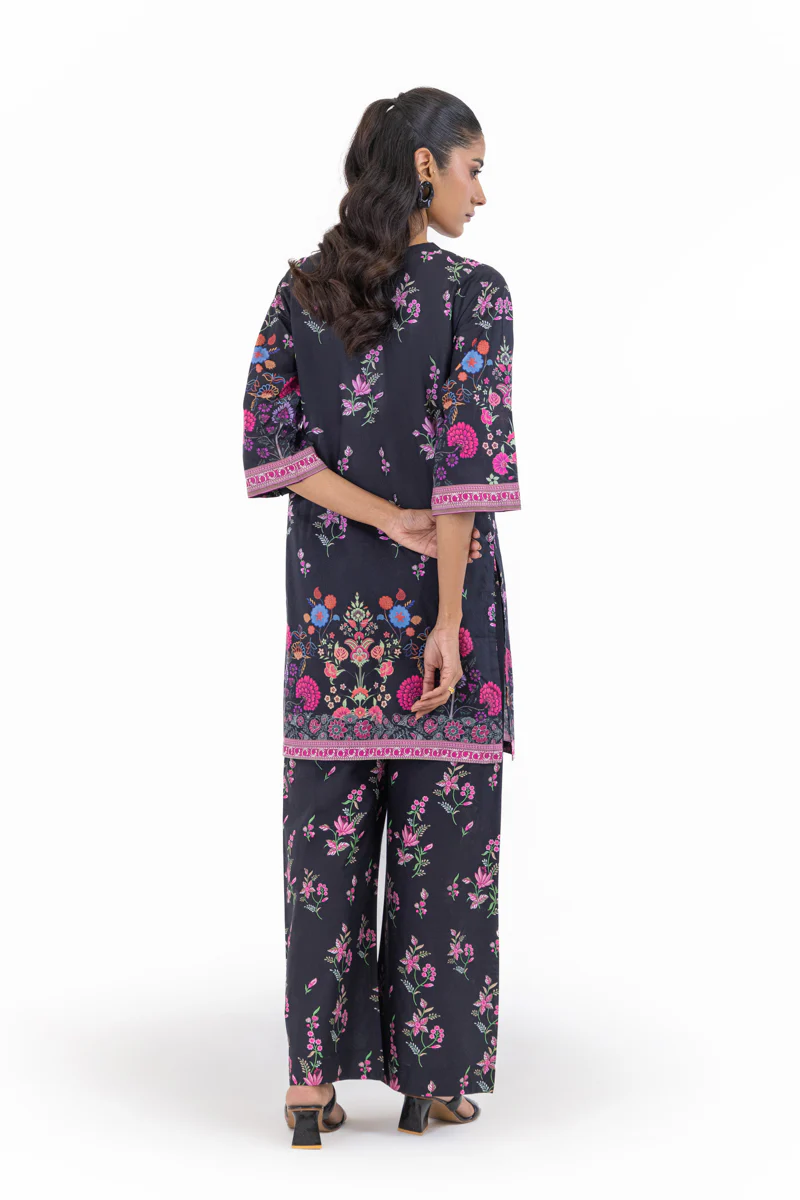 Black-Slub-Lawn-2 Piece (WP2PPBS26HR1F24) - Image 2
