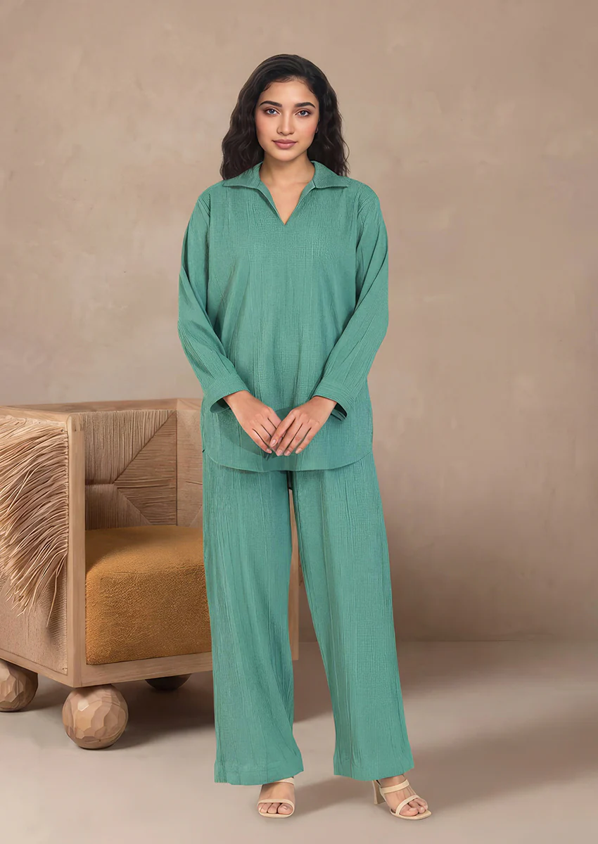 Sage-Flannel-2 Piece (WP2PSBS26HR1F34)